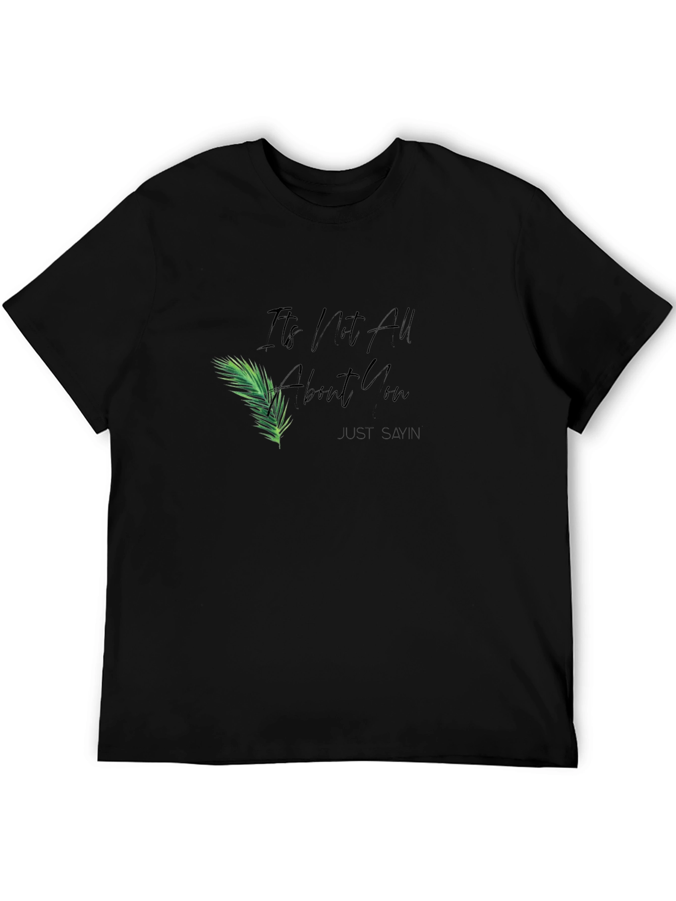 Black It's All About You Graphic T-Shirt view 5