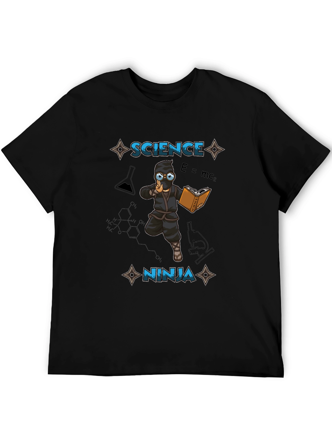 Black Science Ninja T-Shirt - Smart & Stylish! view 5