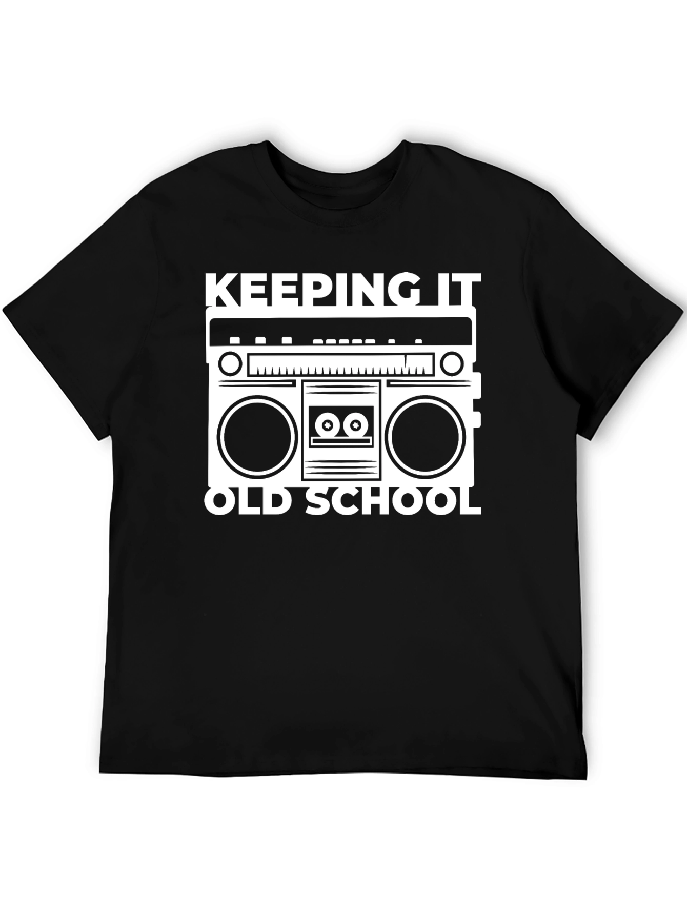 Keeping It Old School Boombox Graphic T-Shirt - 5