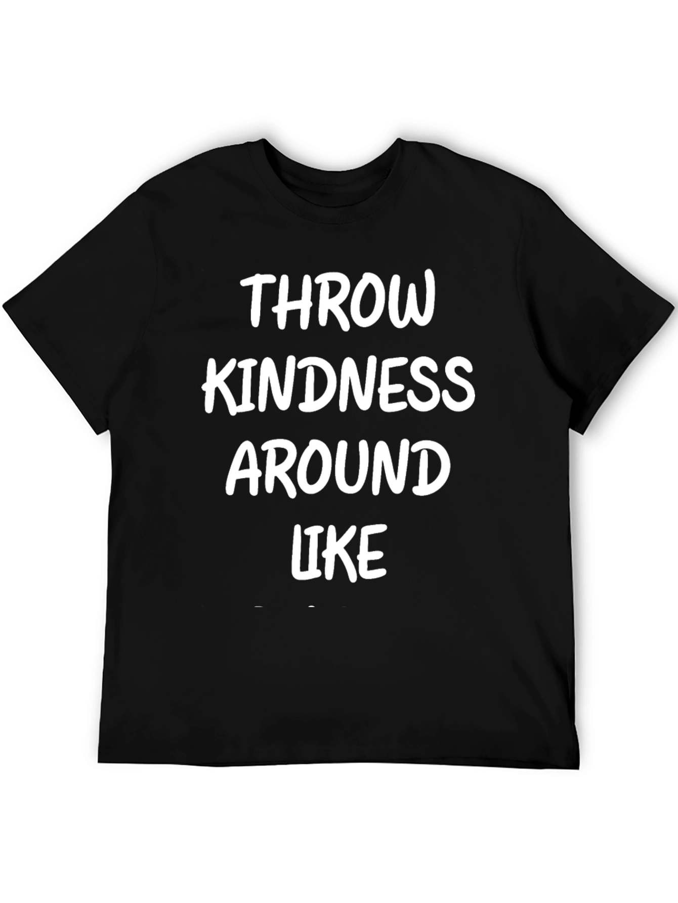 Black Kindness Graphic Tee - Soft Cotton Blend view 5