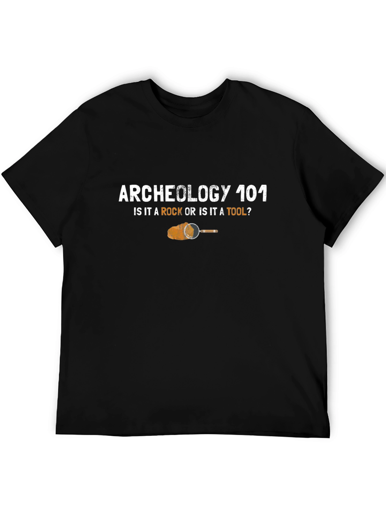 Black Archeology 101 T-Shirt - Rock or Tool? view 5