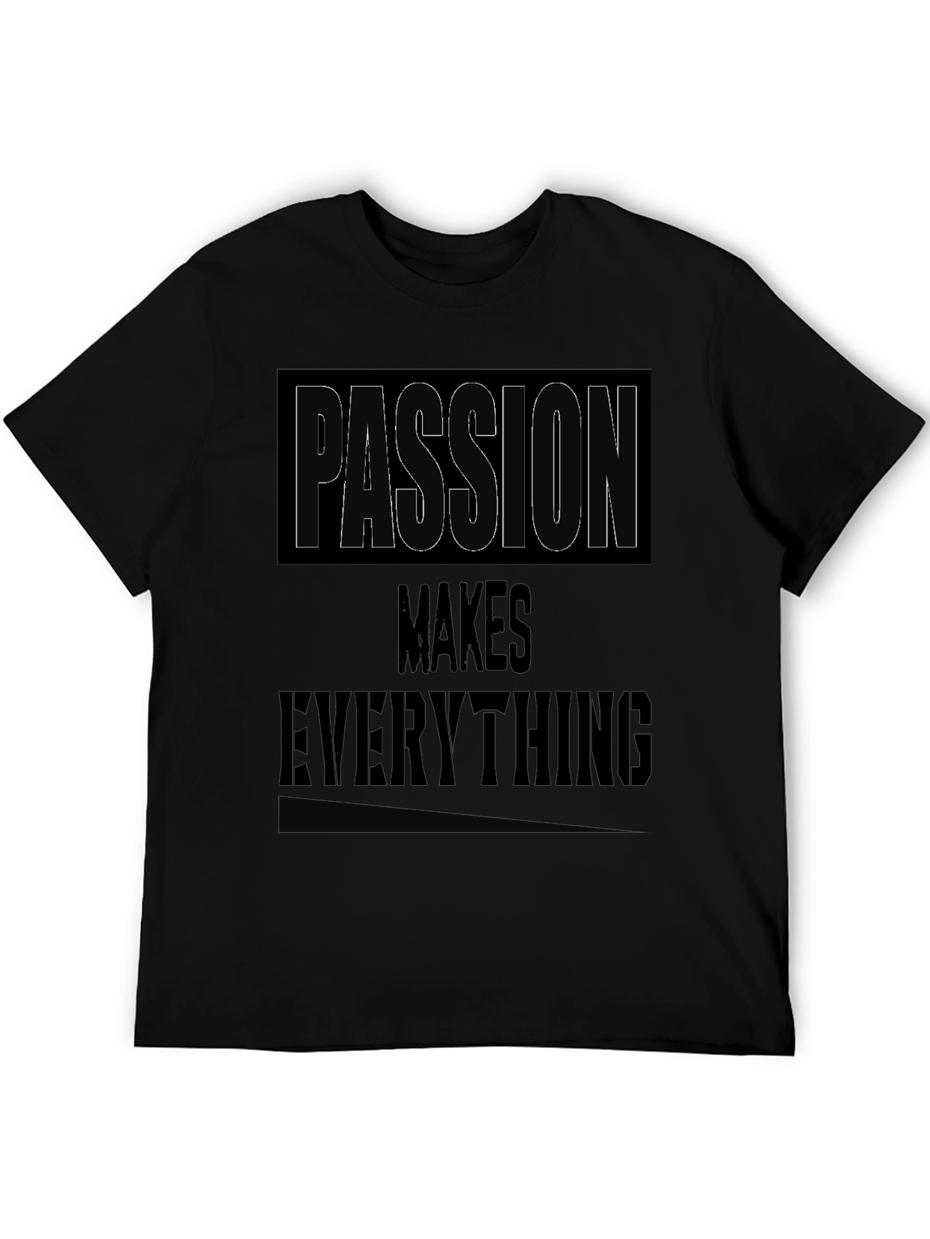 Black Passion Makes Everything Black Graphic Tee view 5
