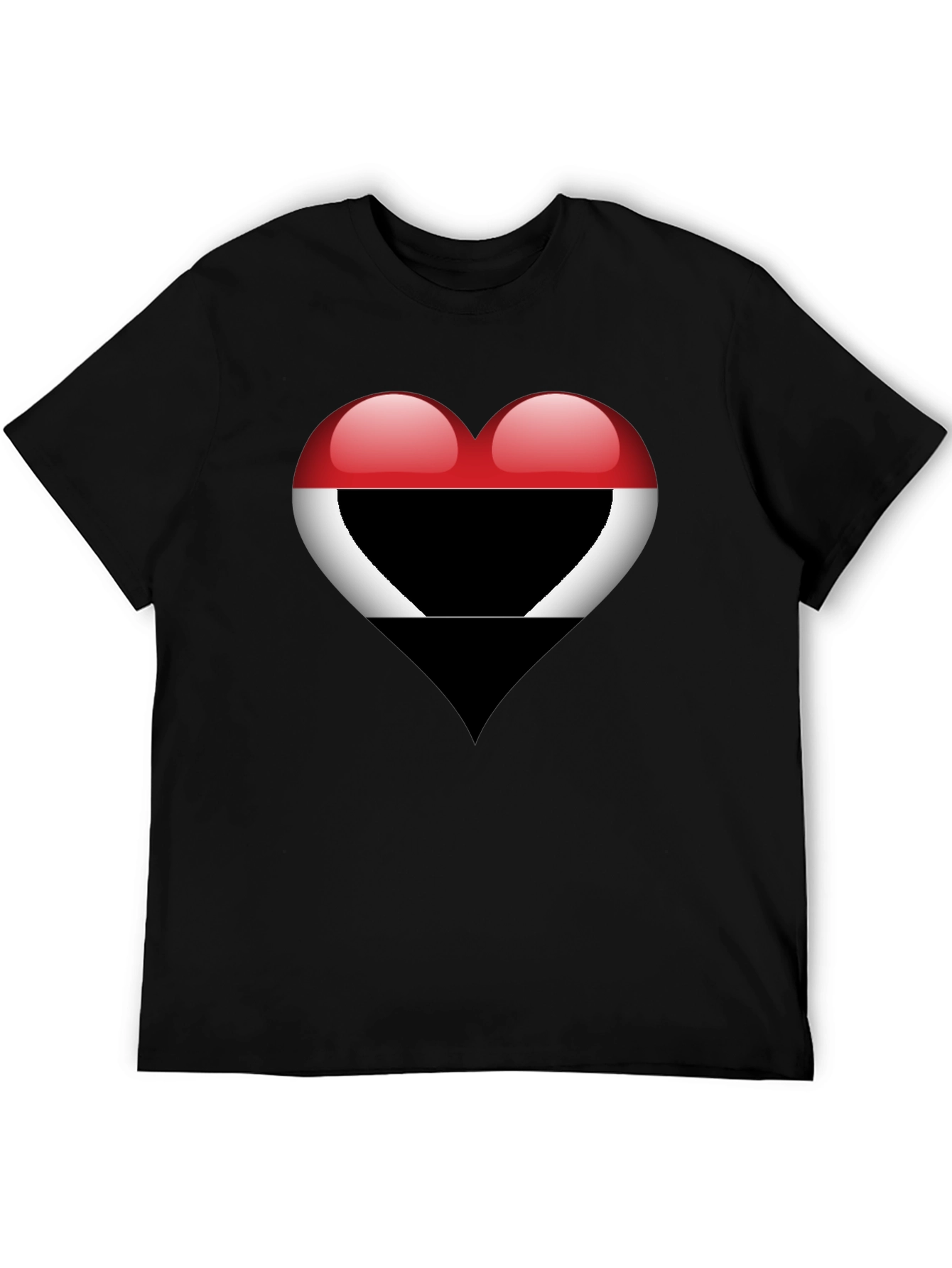 Heart Yemen Flag T-Shirt - Stylish Graphic Tee - 5