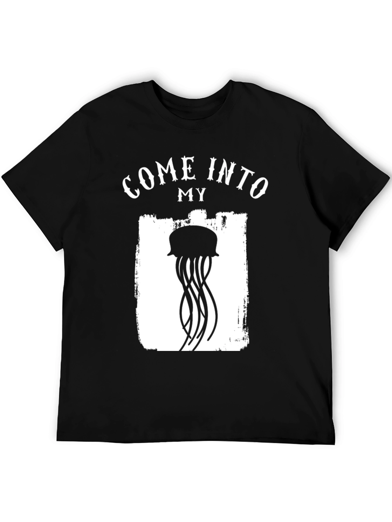 Black Come Into My Jellyfish T-Shirt view 5