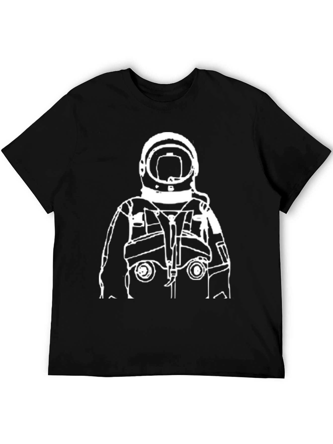 Black Astronaut Graphic Tee - Cool Space Design view 5
