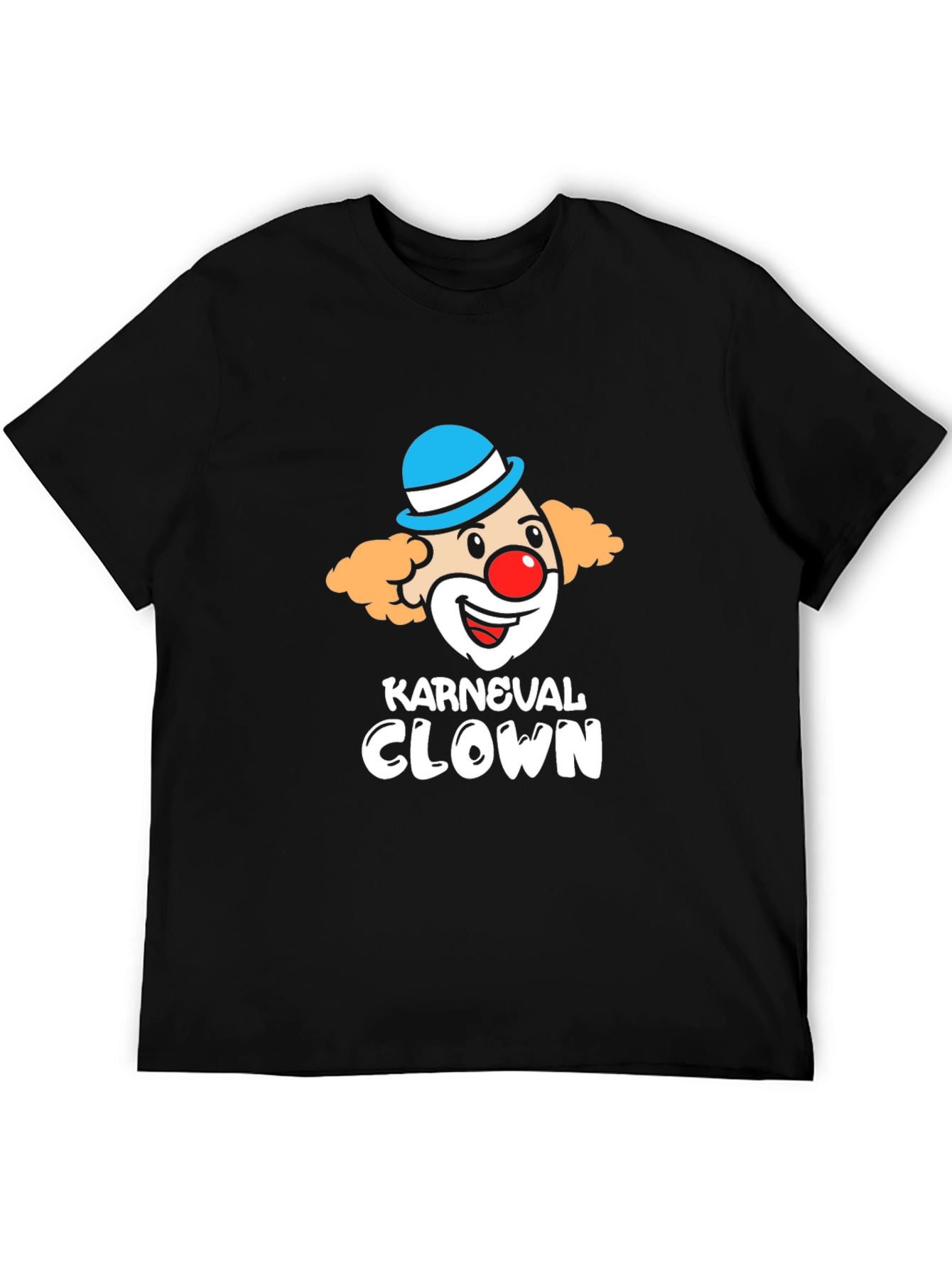 Black Karneval Clown T-Shirt - Black Graphic Tee view 5