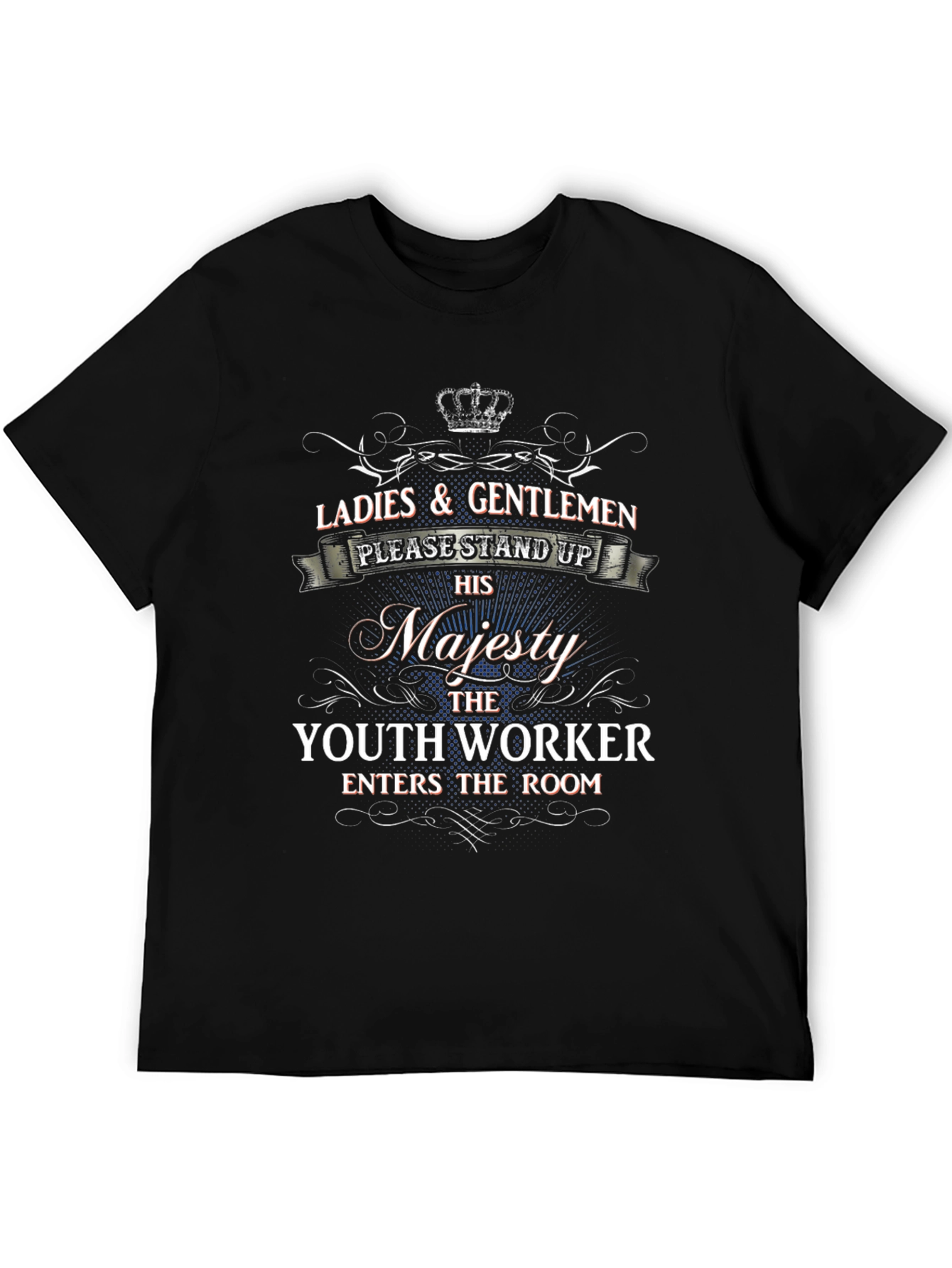 Black Youth Worker Majesty T-Shirt view 5