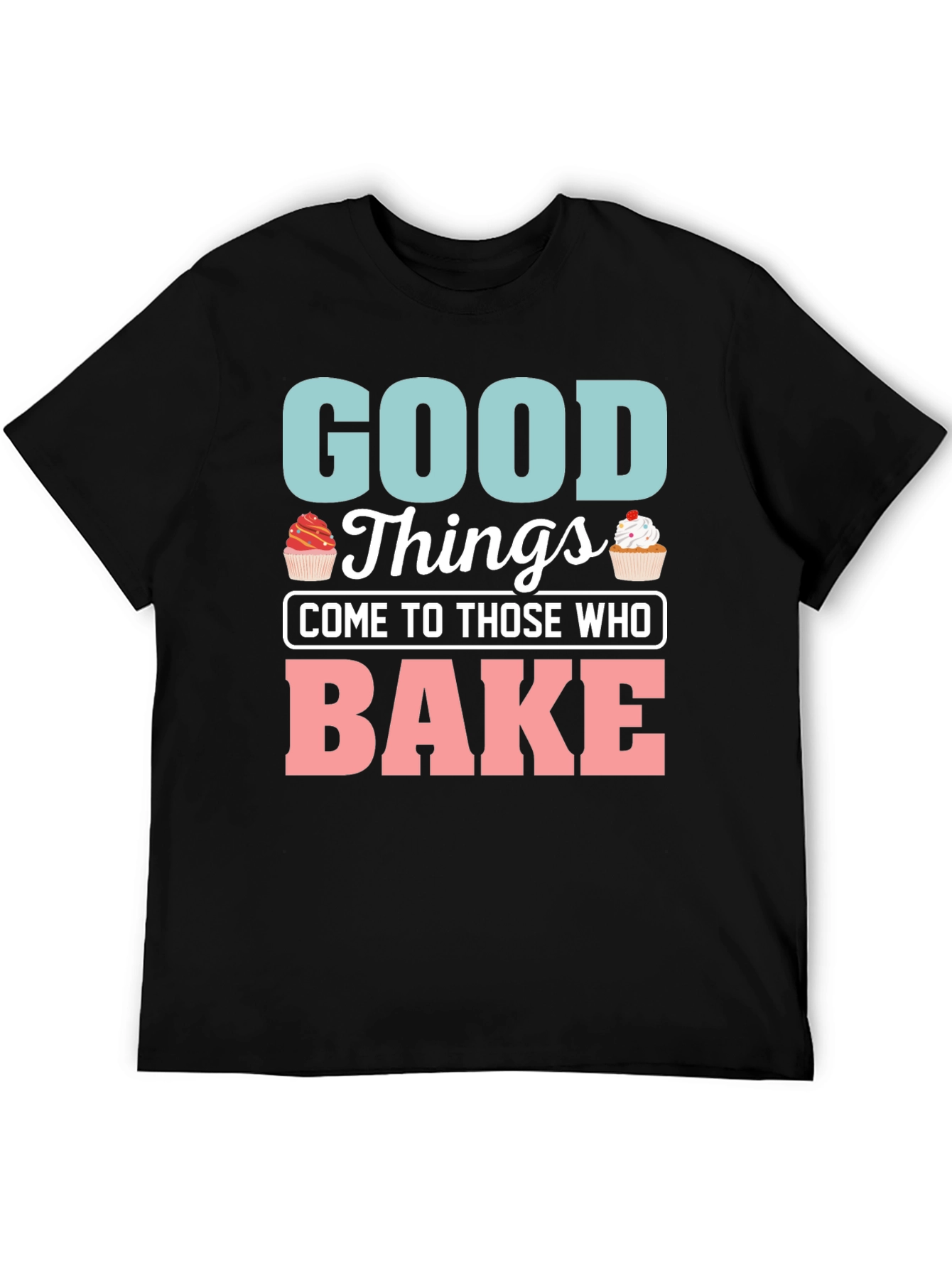 Black Good Things Bake T-Shirt view 5