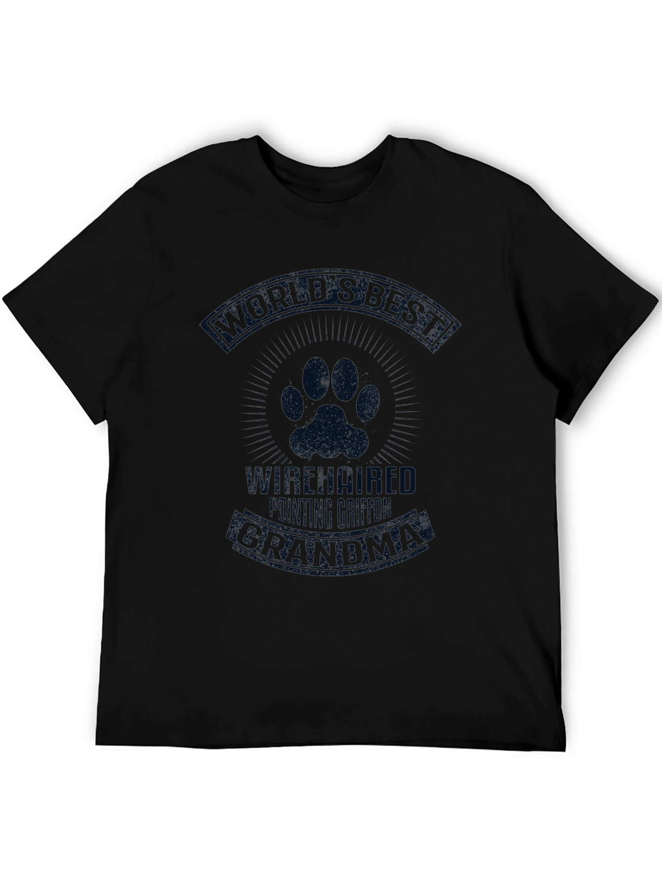 Black World's Best Wirehaired Pointing Griffon Grandpa T-Shirt view 5