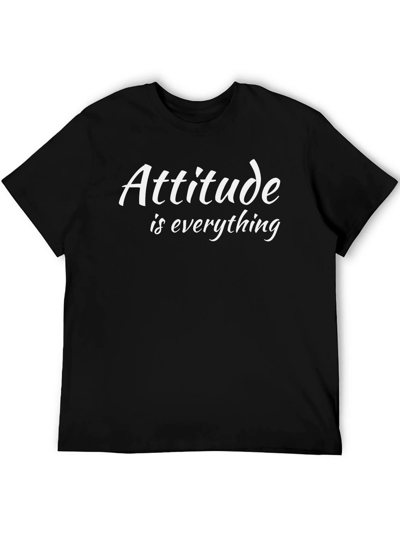 Black Attitude is Everything Graphic T-Shirt - Black view 5