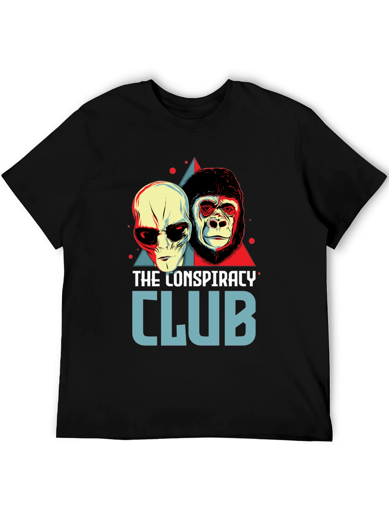 Black Conspiracy Club Graphic T-Shirt view 5