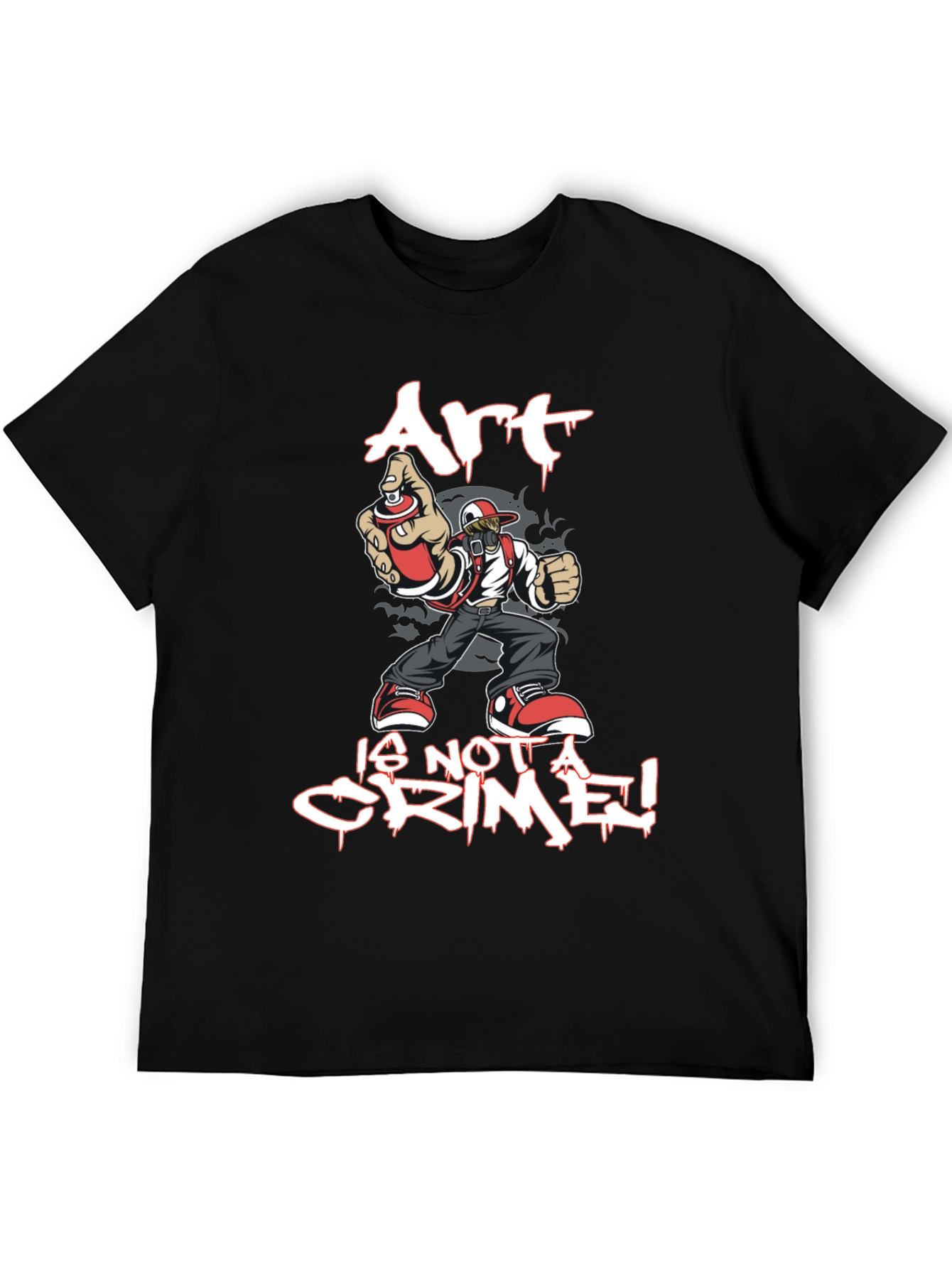 Black Art is Not a Crime Graphic T-Shirt view 5