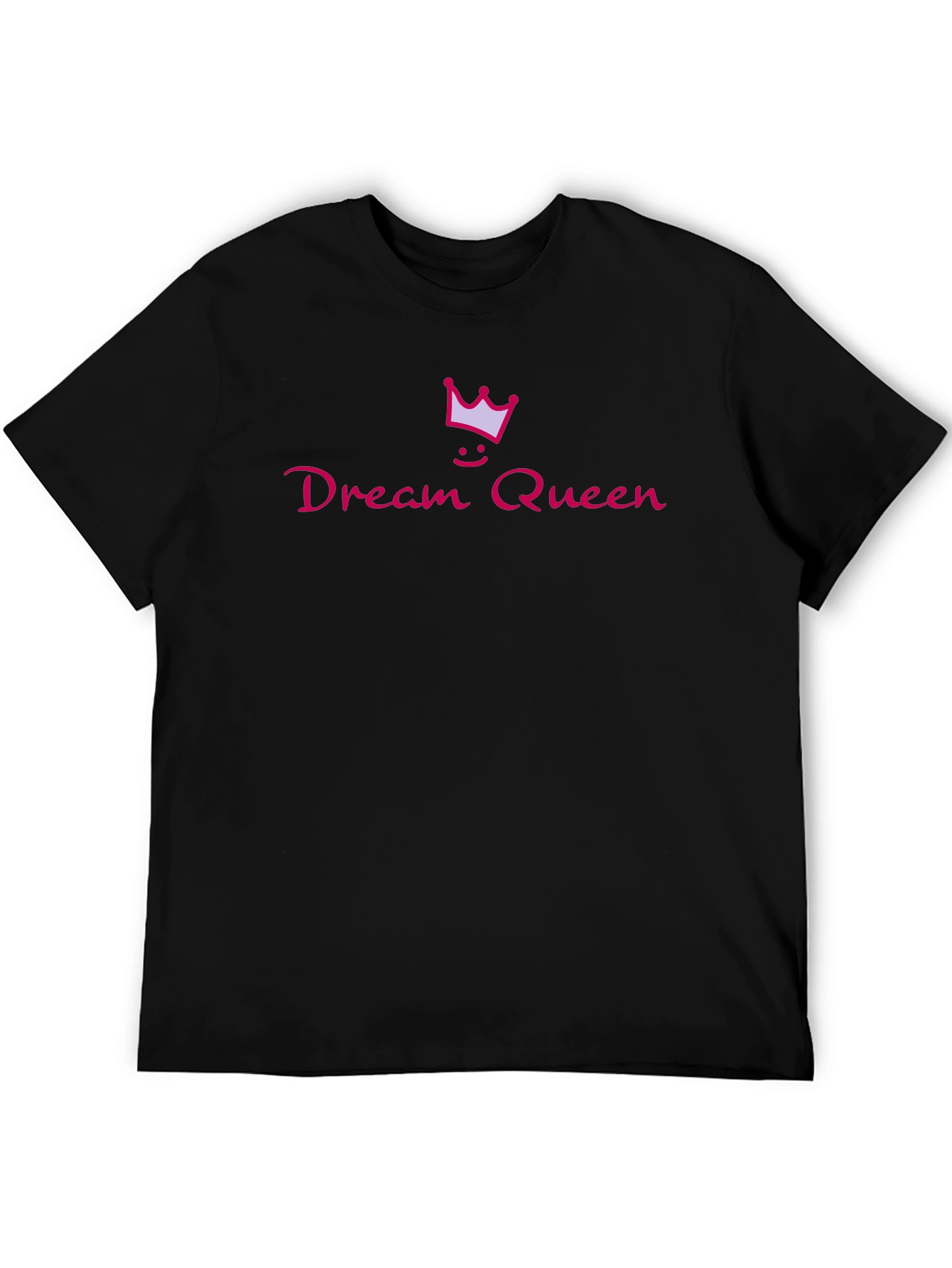 Black Dream Queen Black Tee with Crown Graphic view 5