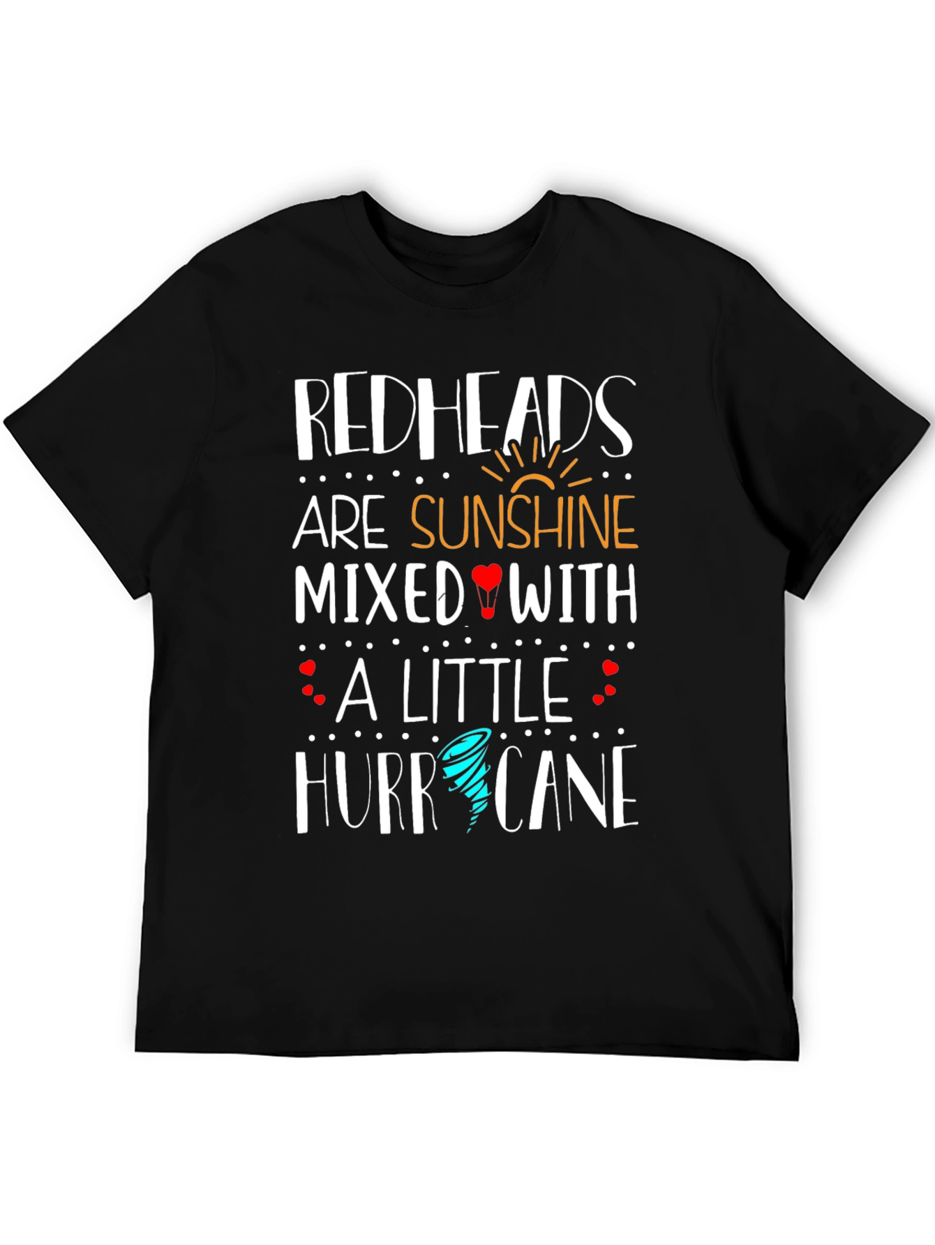 Black Redheads Are Sunshine Mixed with Hurricane T-Shirt view 5