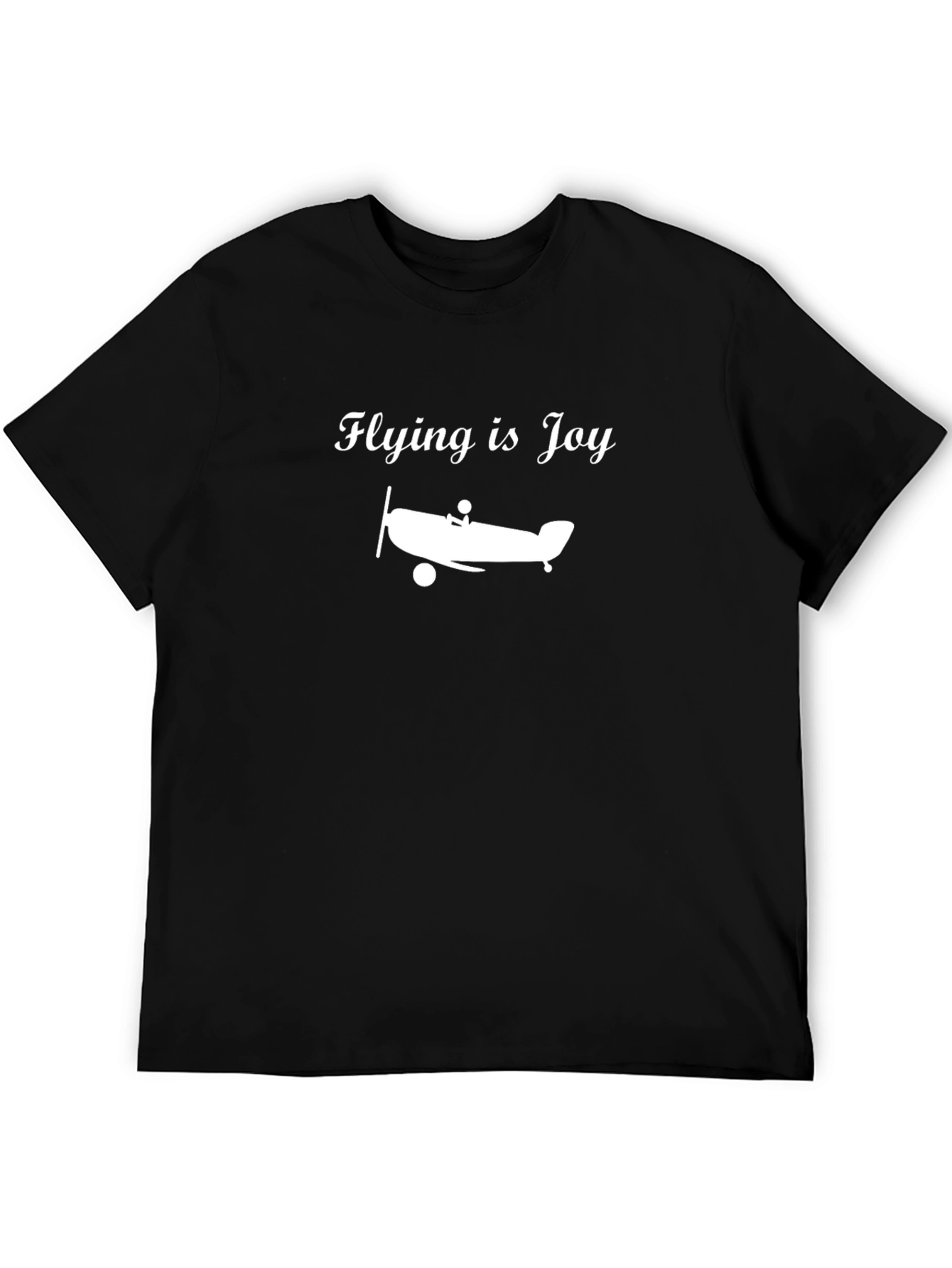Black Flying is Joy T-Shirt - Aviation Tee view 5