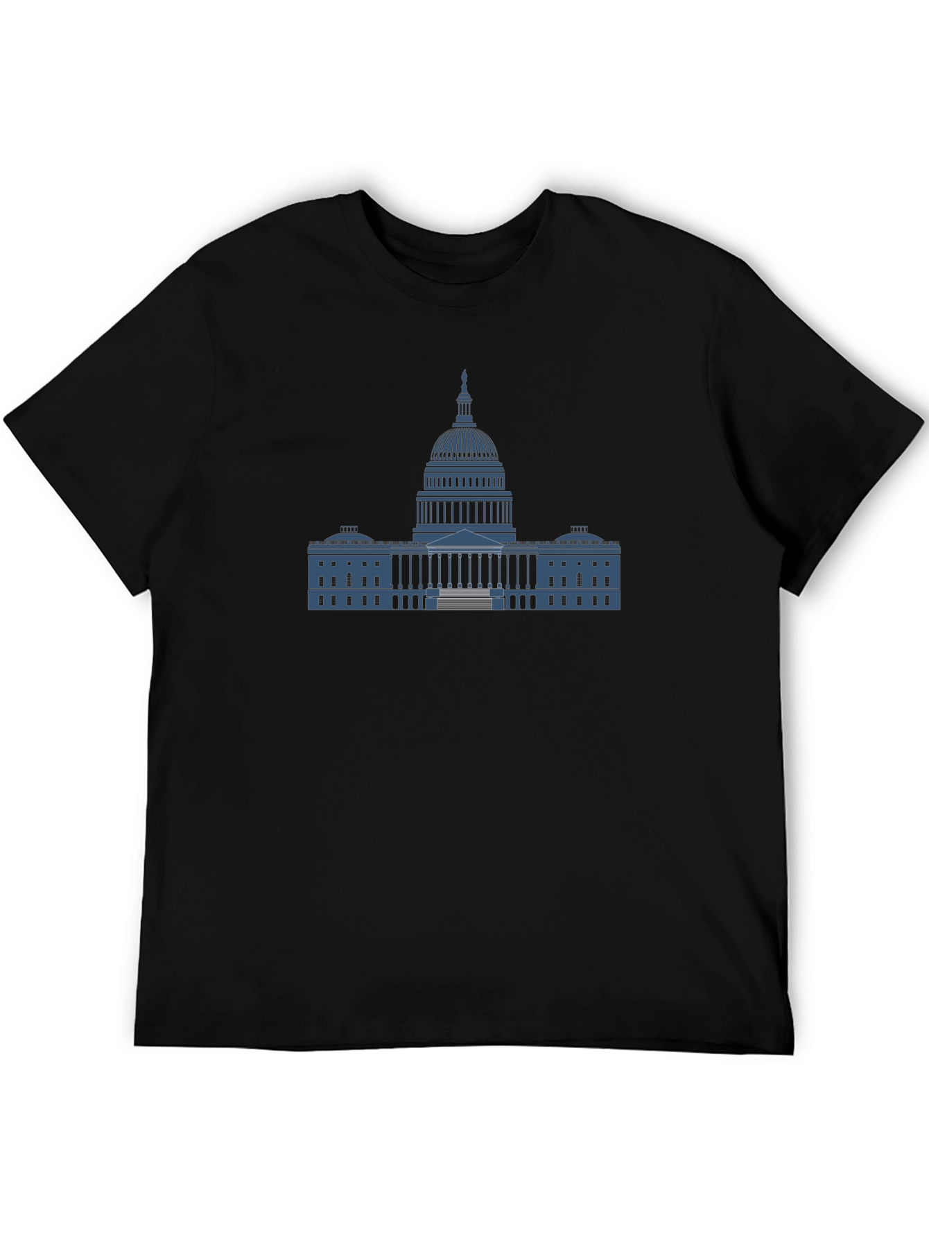 Black Capitol Building Graphic T-Shirt view 5