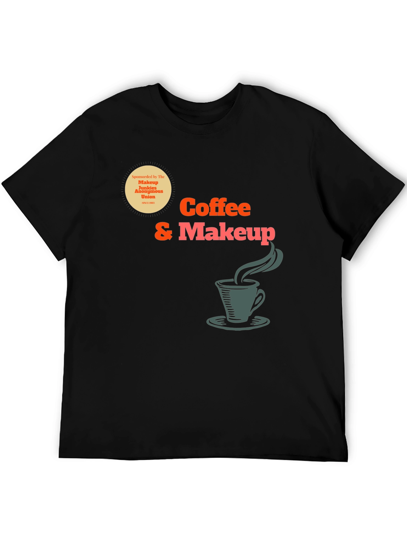 Black Coffee & Makeup T-Shirt view 5