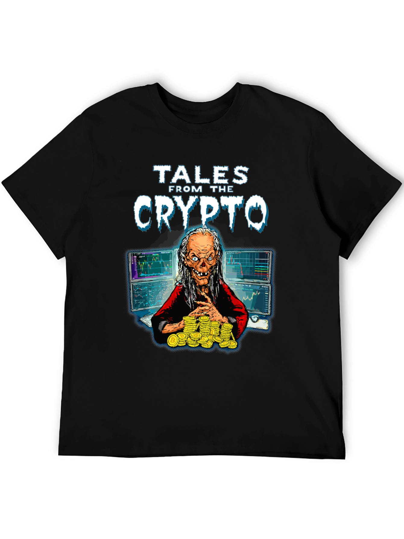 Black Tales From The Crypto Graphic T-Shirt view 5