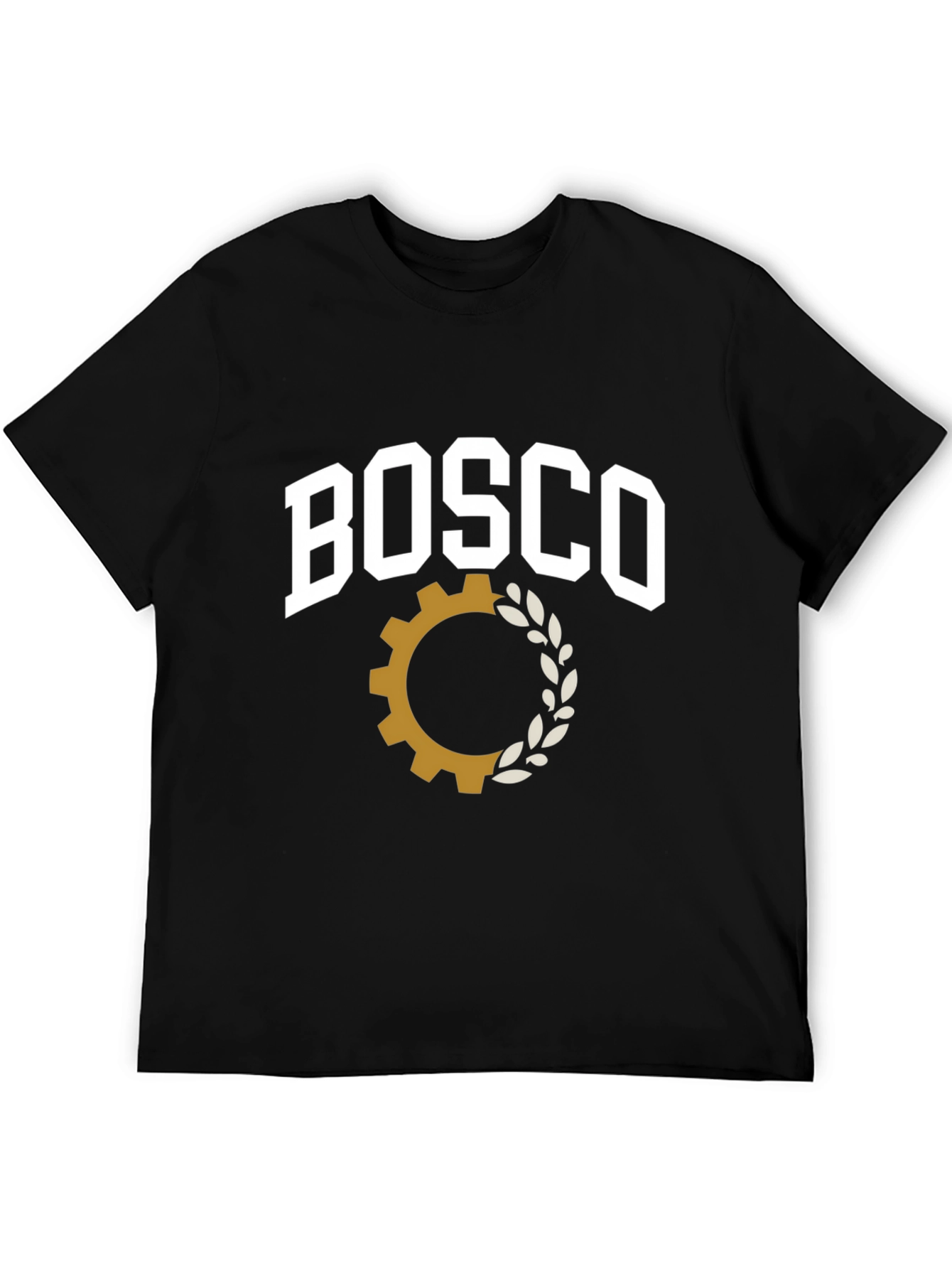 Black Bosco Gear Tee - Classic Graphic T-Shirt view 5