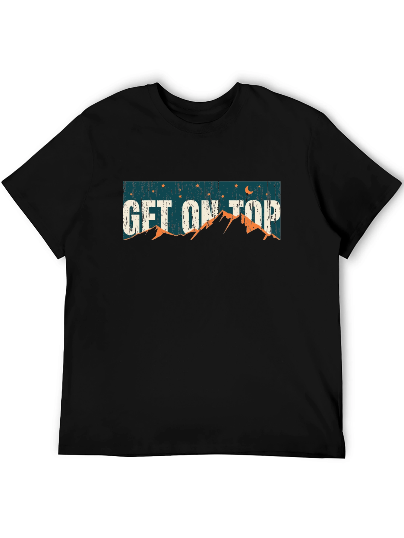Black Get on Top Black Graphic T-Shirt view 5
