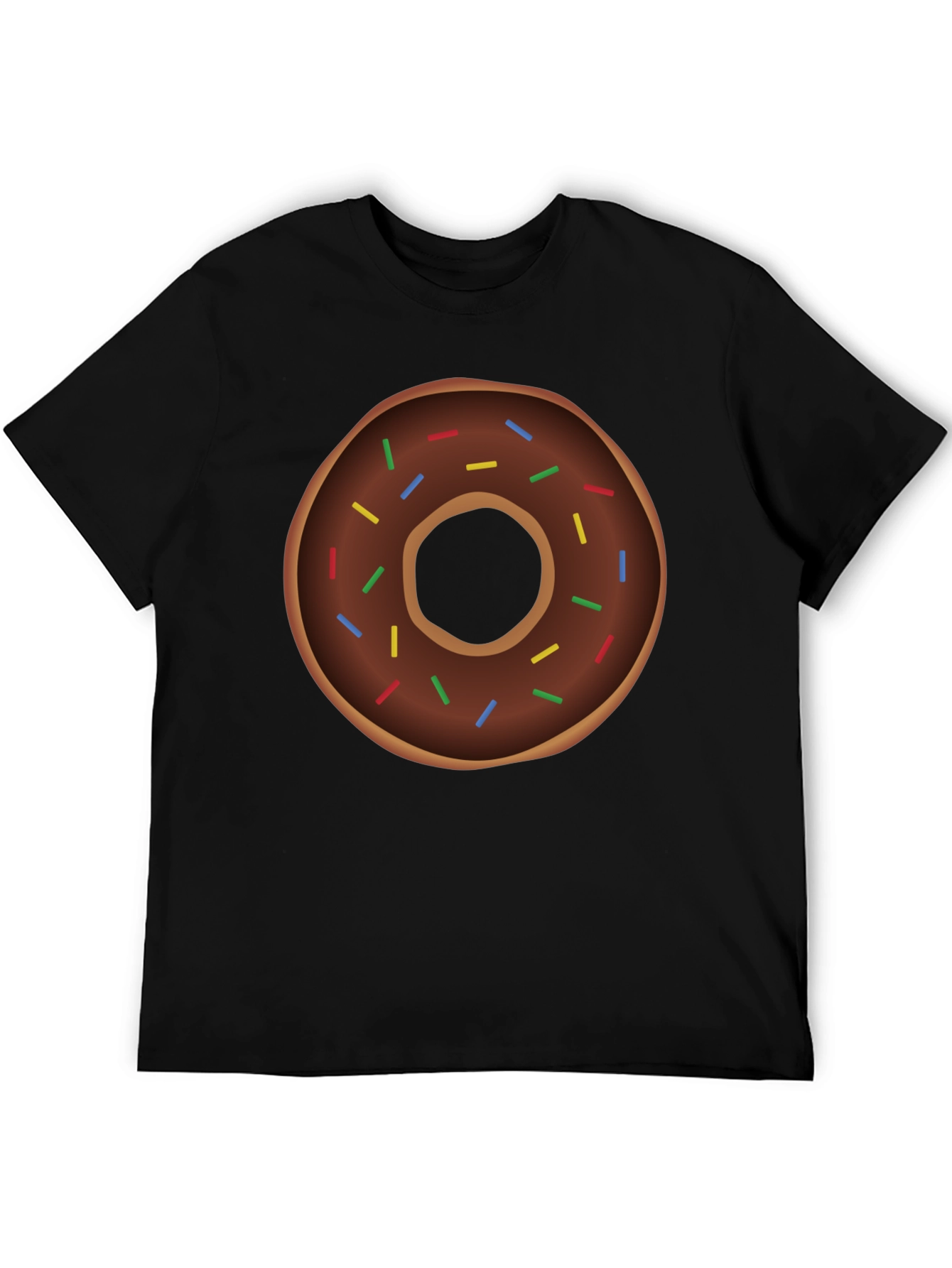 Black Novelty Donut Graphic T-Shirt - Casual & Fun! view 5