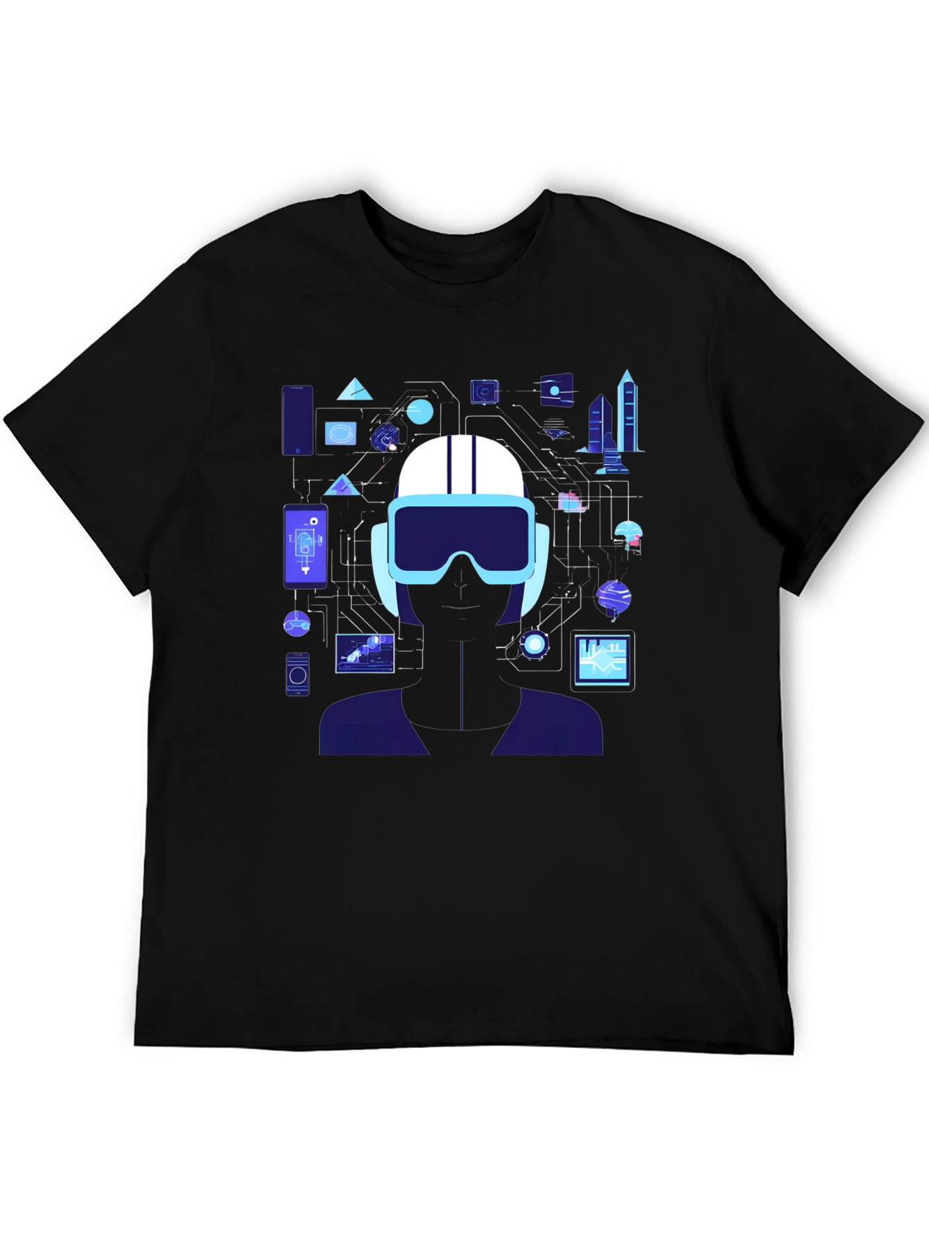 Black Tech Vision T-Shirt: Future is Now view 5