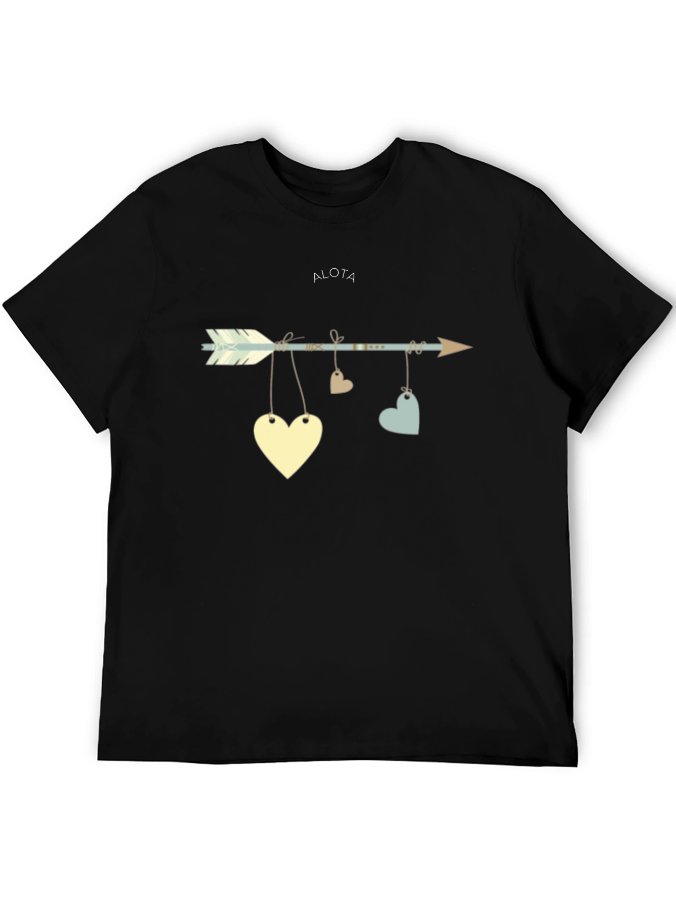 Black Arrow Heart Graphic Tee view 5