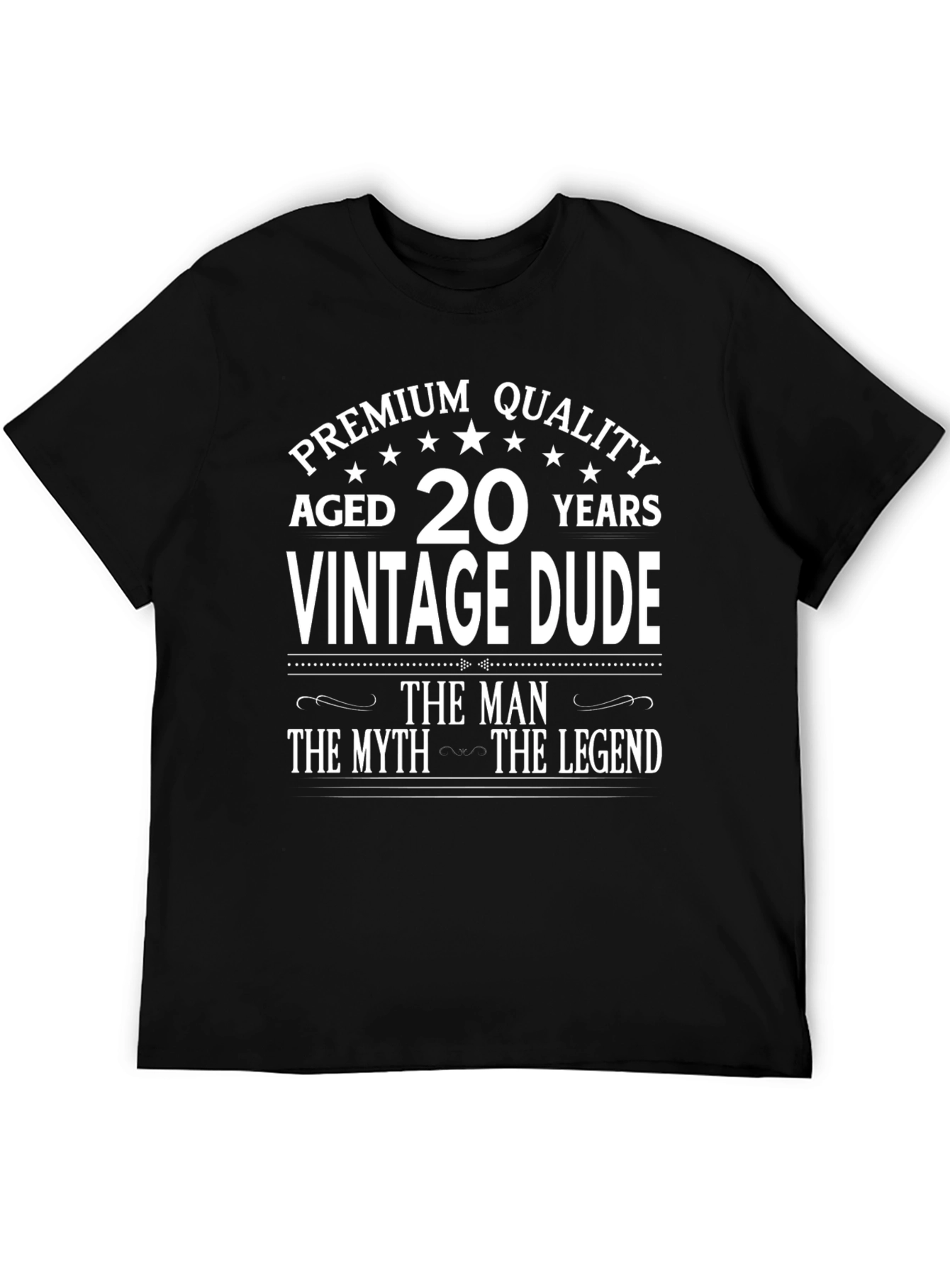 Vintage Dude 20 Years Premium Quality T-Shirt - 5