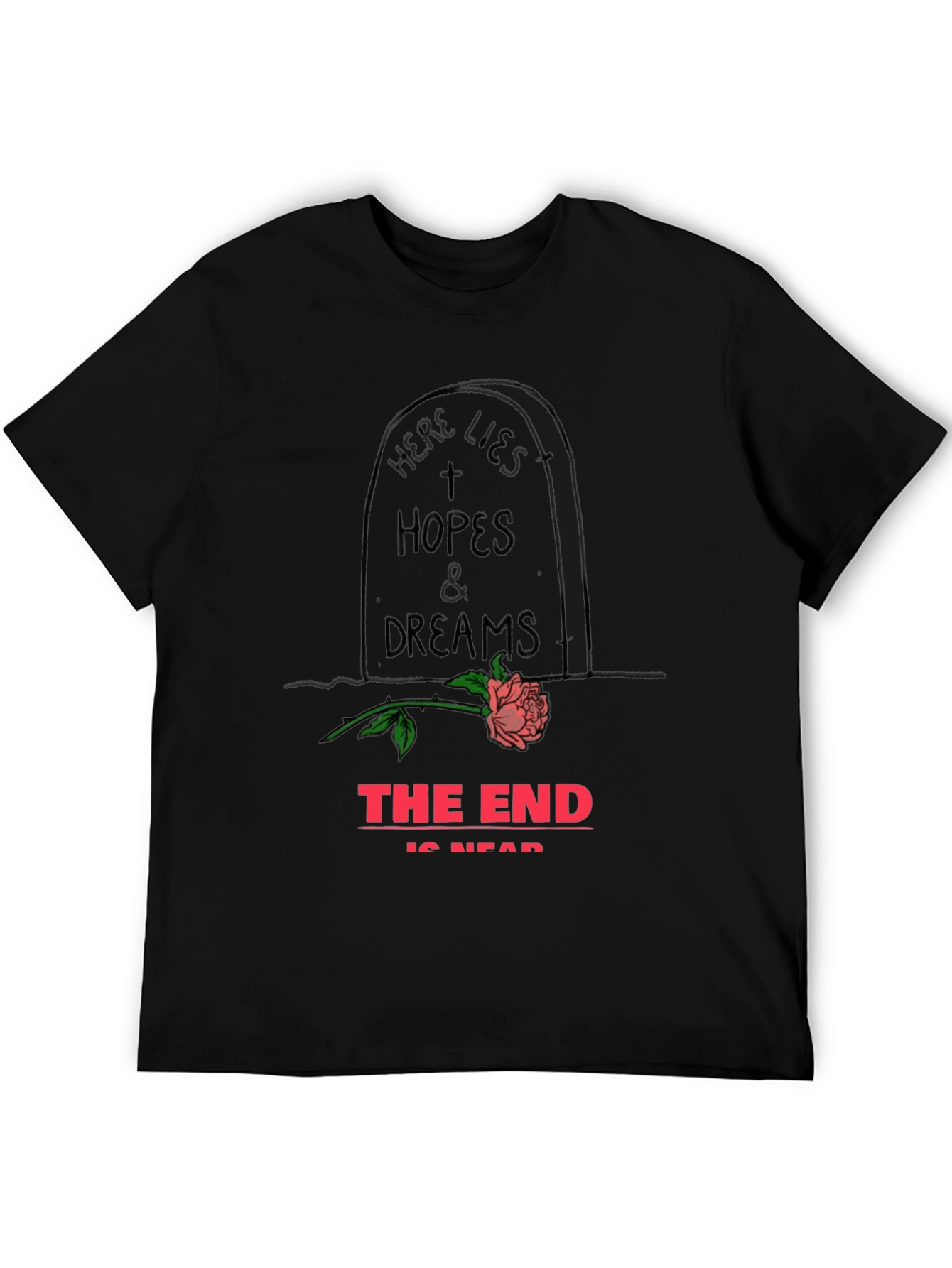 Black Hopes and Dreams Tombstone Graphic Tee view 5