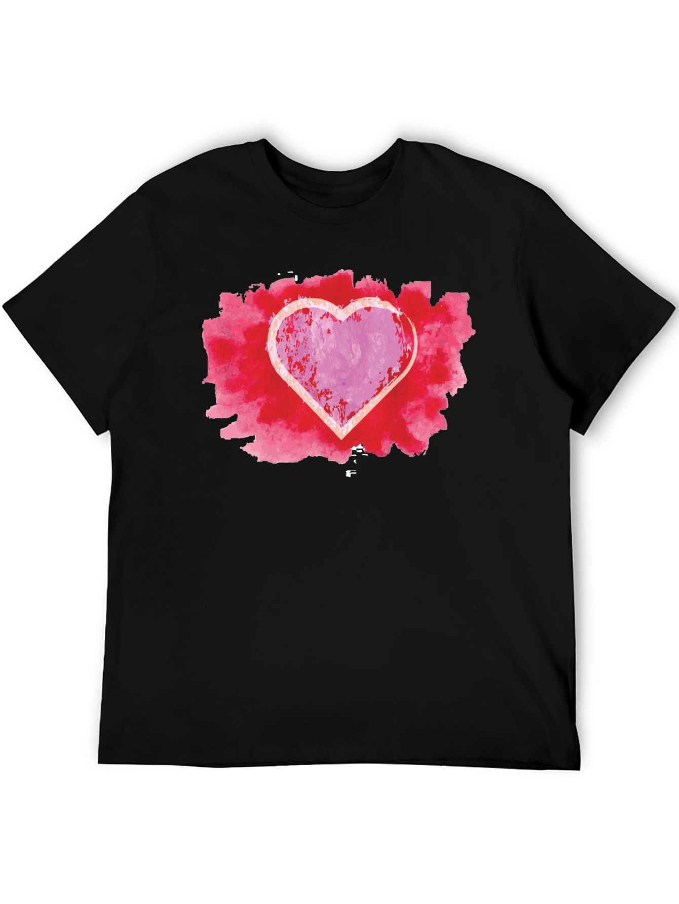 Black Heart Graphic Black Tee view 5