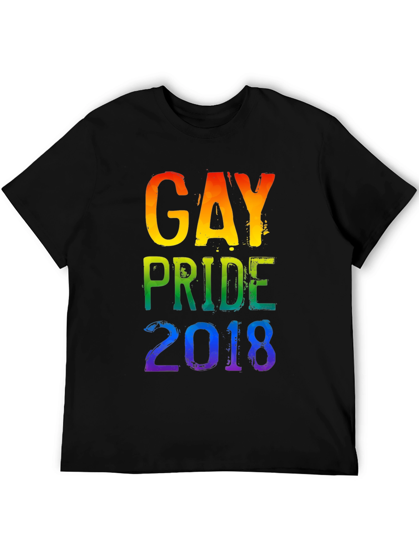 Black Gay Pride 2018 Rainbow T-Shirt view 5