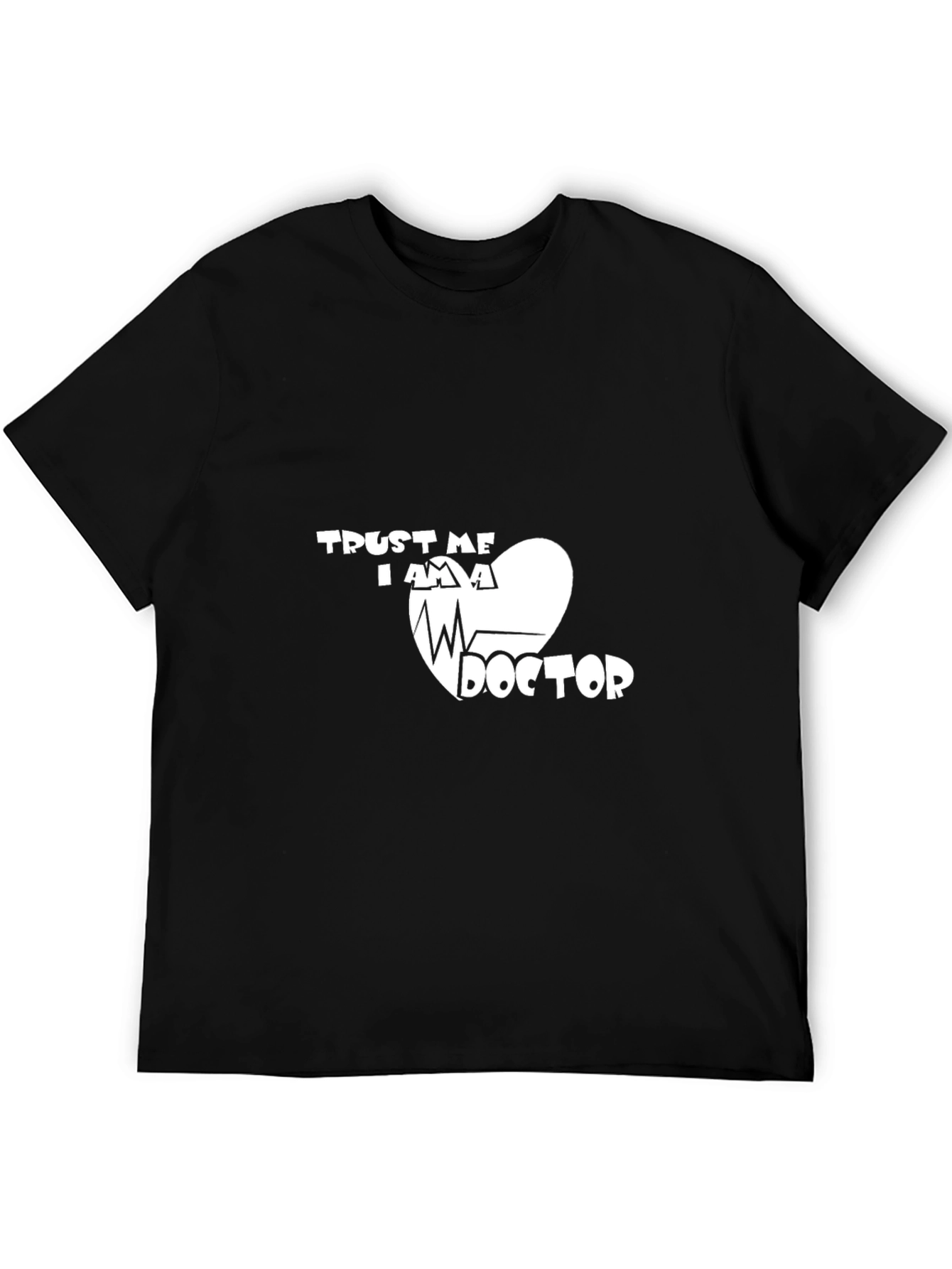 Black Trust Me I Am A Doctor T-Shirt - Medical Professional Tee view 5