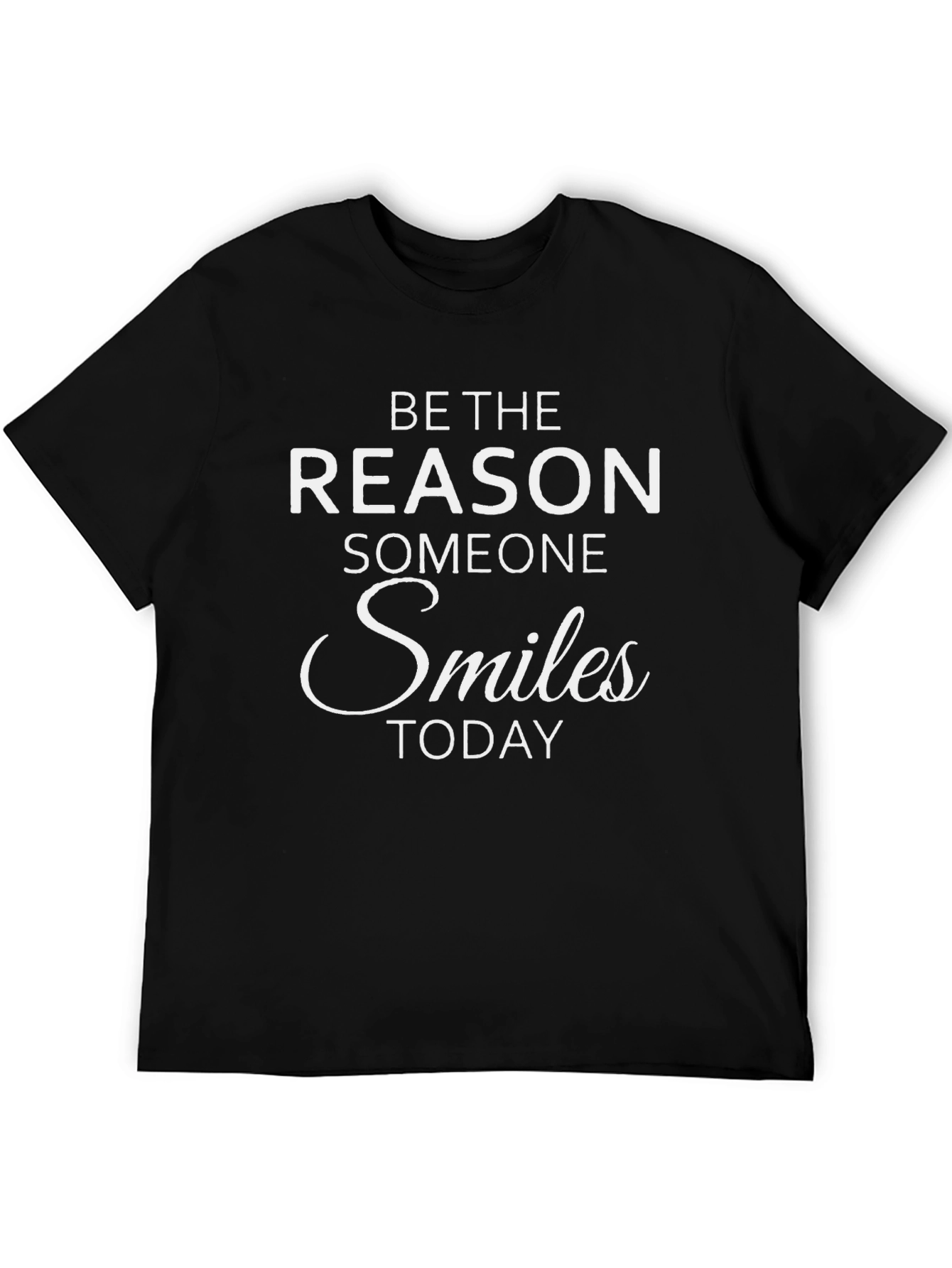 Black Be the Reason T-Shirt - Inspirational Quote Tee view 5