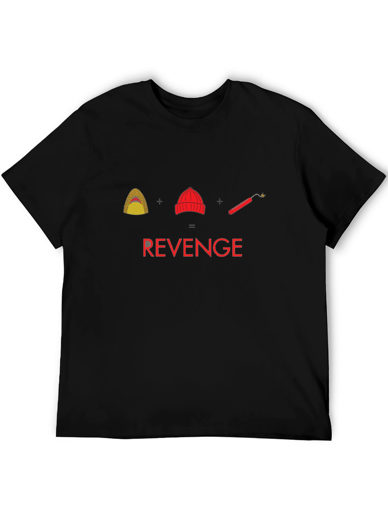 Black Shark Hat Dynamite Revenge T-Shirt view 5