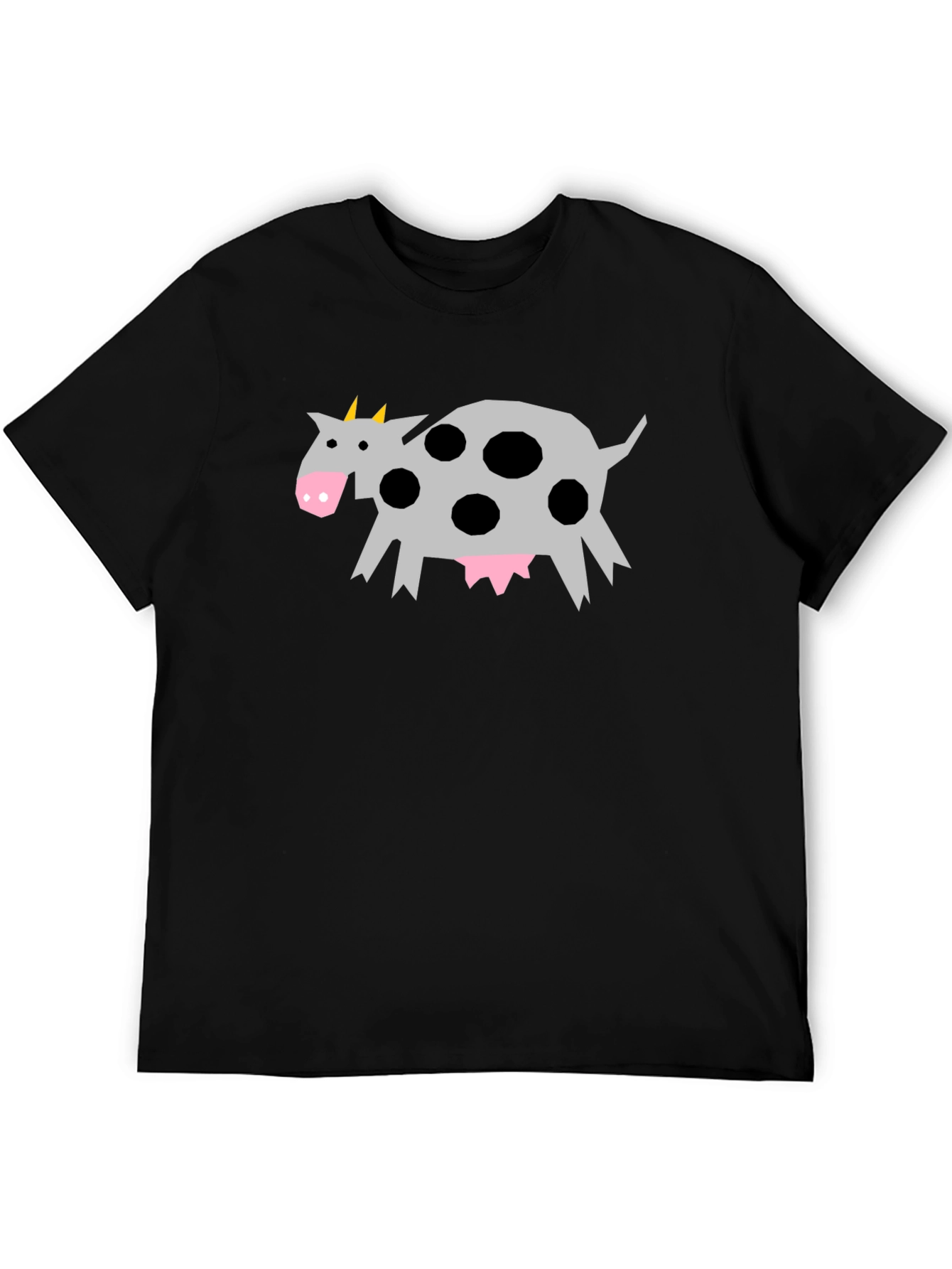 Black Funky Cow Graphic Tee - Quirky Style view 5