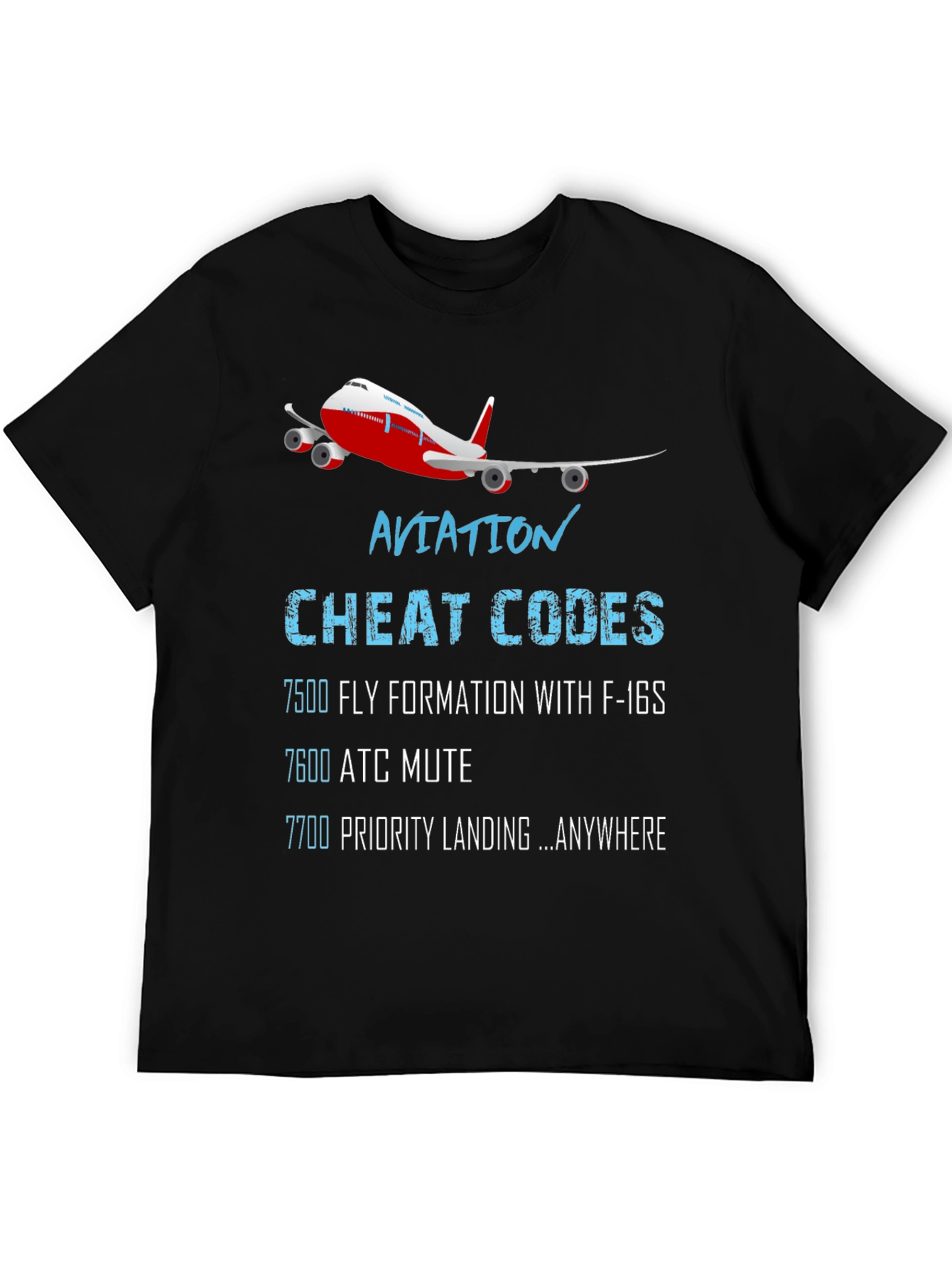 Aviation Cheat Codes T-Shirt - 5