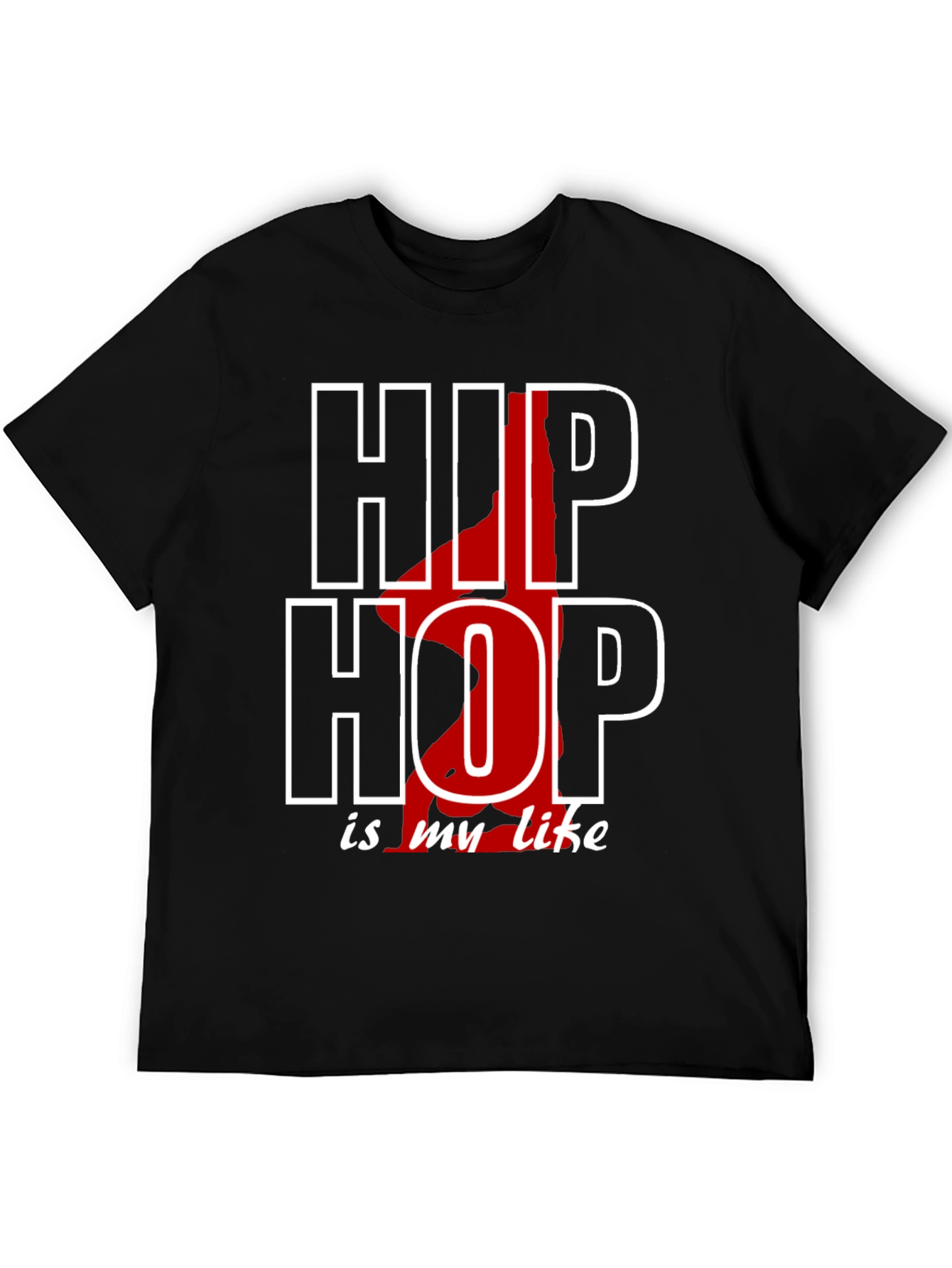 Black Hip Hop Is My Life Black T-Shirt view 5