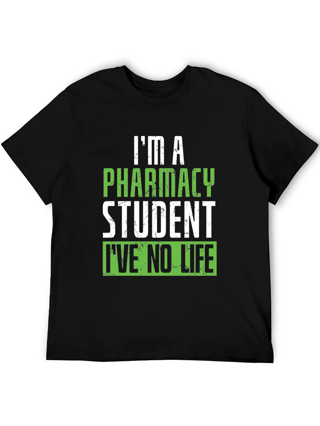 Black Pharmacy Student Funny Graphic T-Shirt view 5