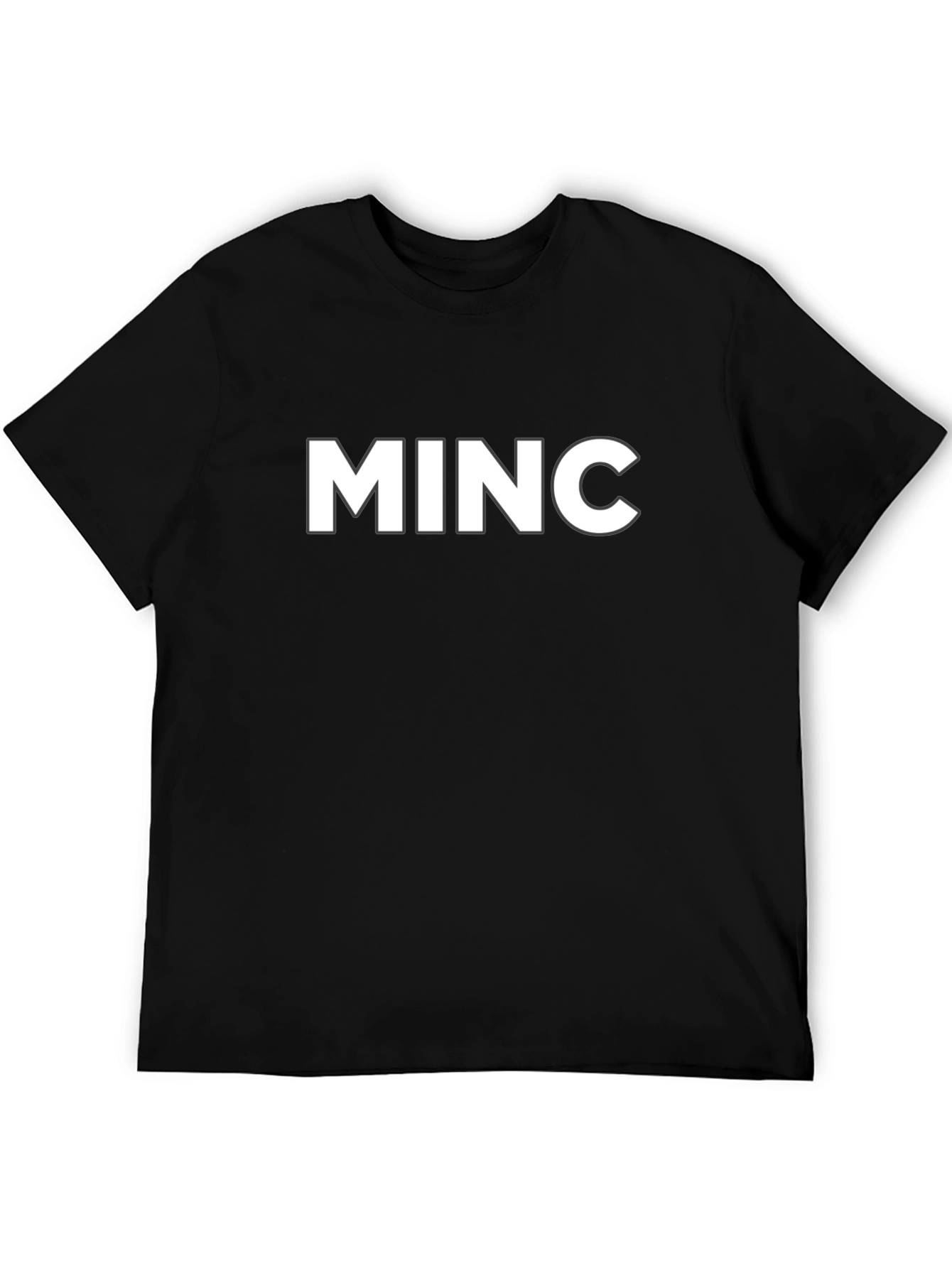 Black MINC Graphic Tee - Bold Statement T-Shirt view 5
