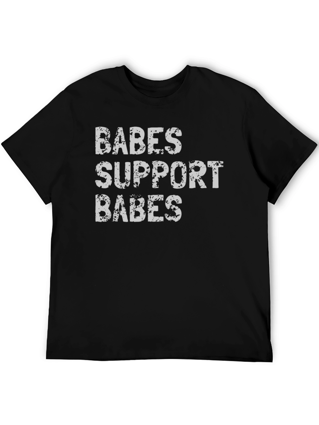 Black Babes Support Babes Graphic T-Shirt view 5