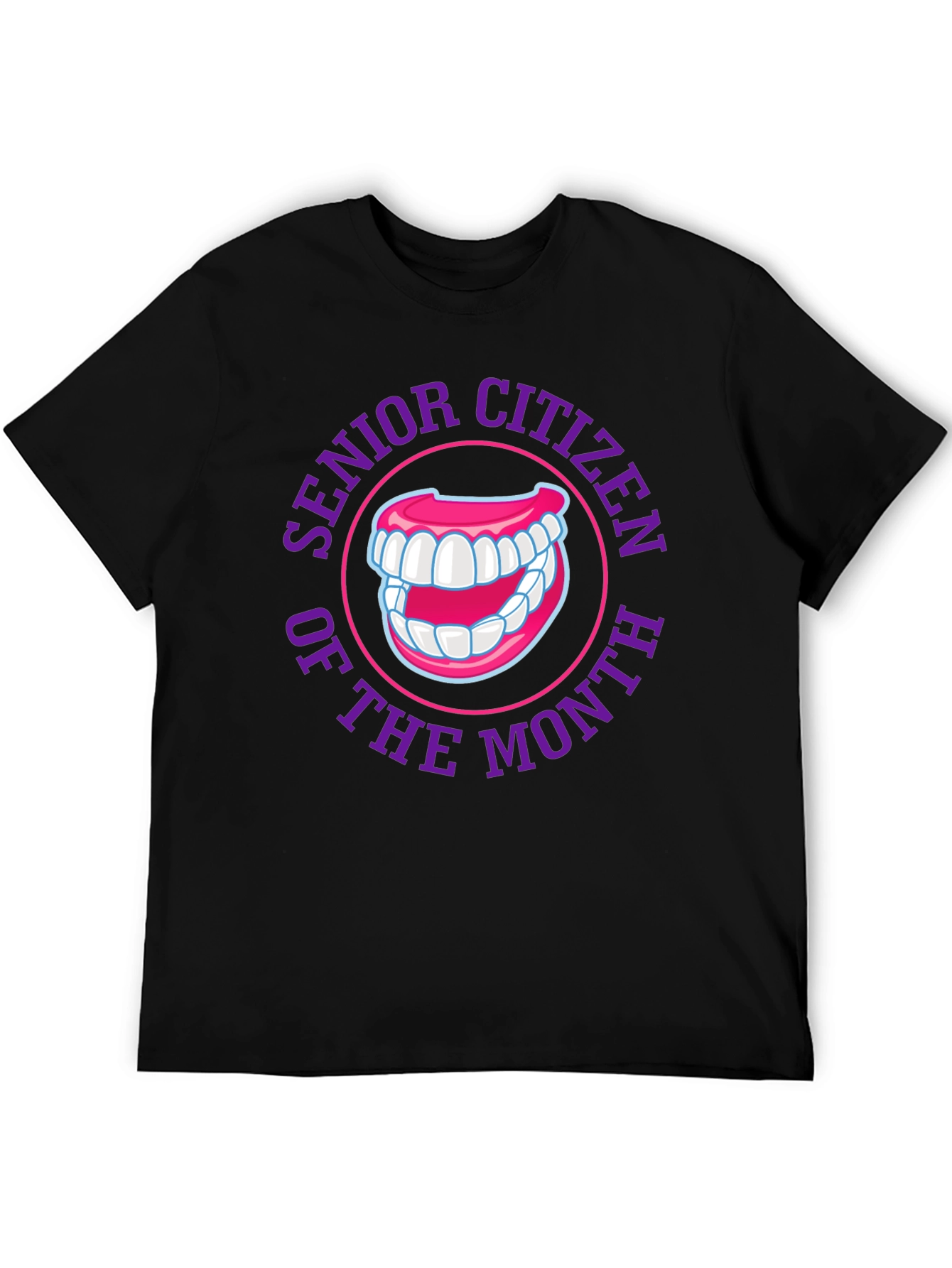 Black Senior Citizen of the Month Black Graphic Tee view 5