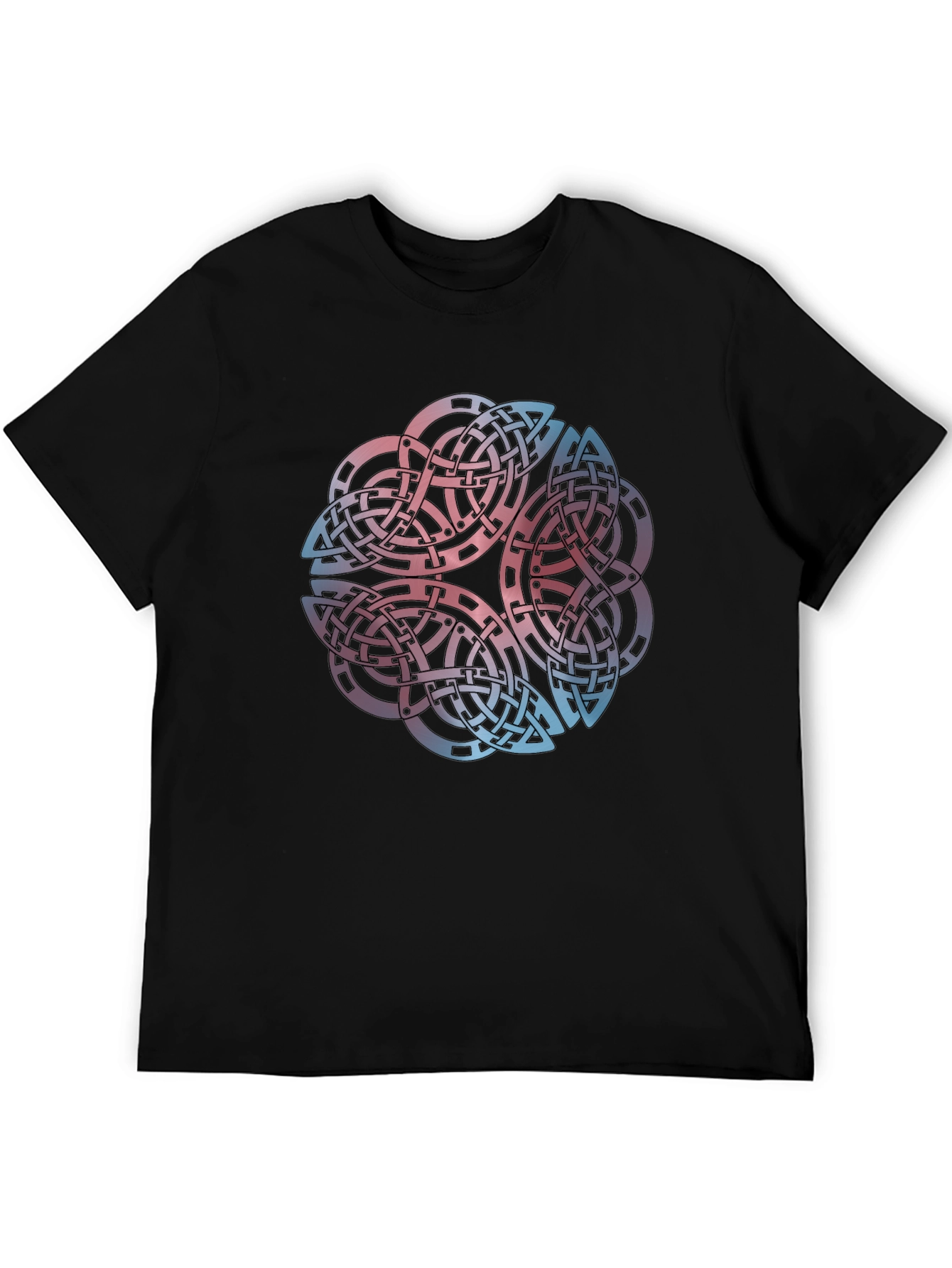 Black Celtic Knot Graphic Tee - Black T-Shirt view 5