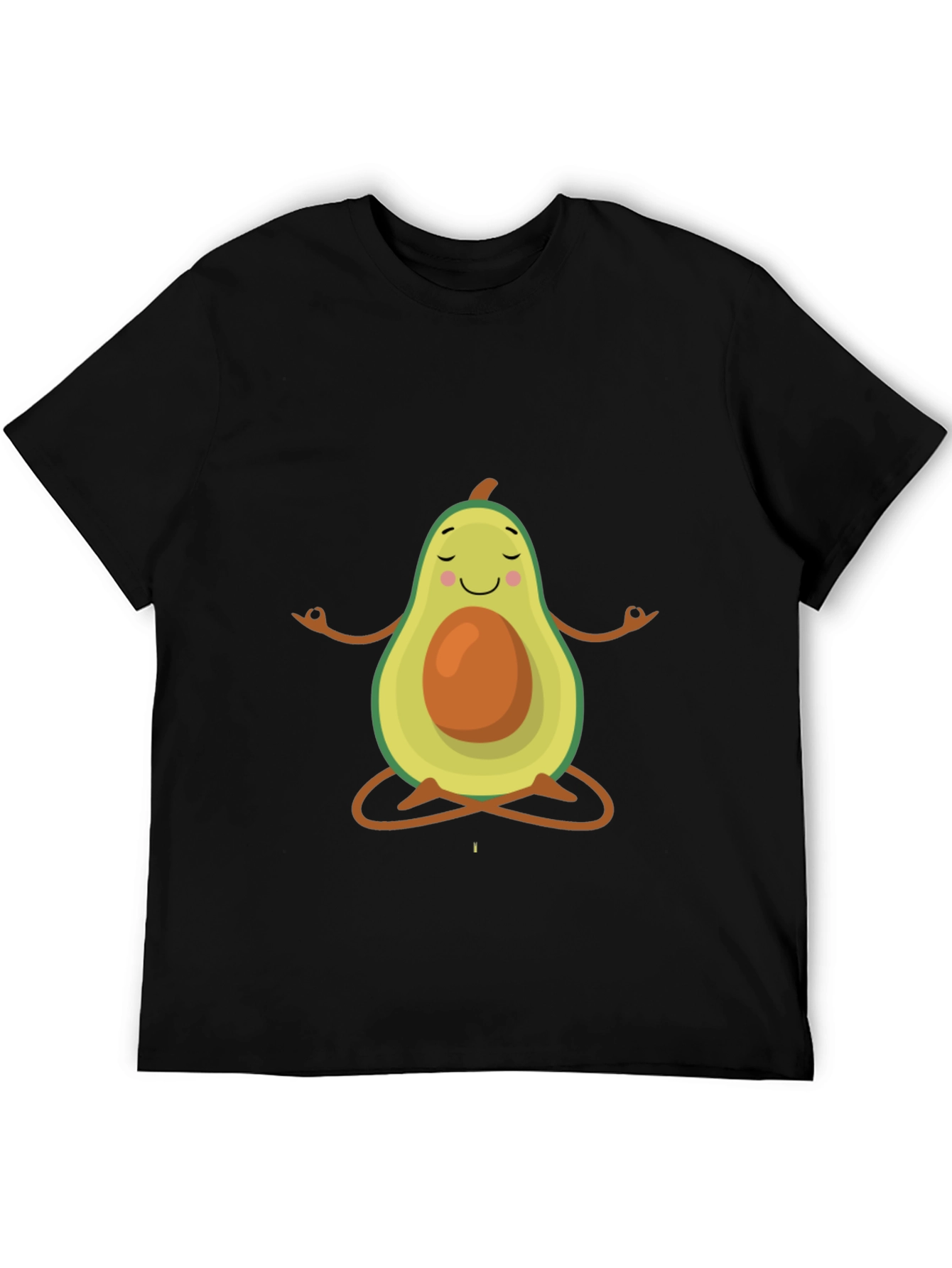 Black Zen Avocado T-Shirt - Funny Yoga Tee view 5