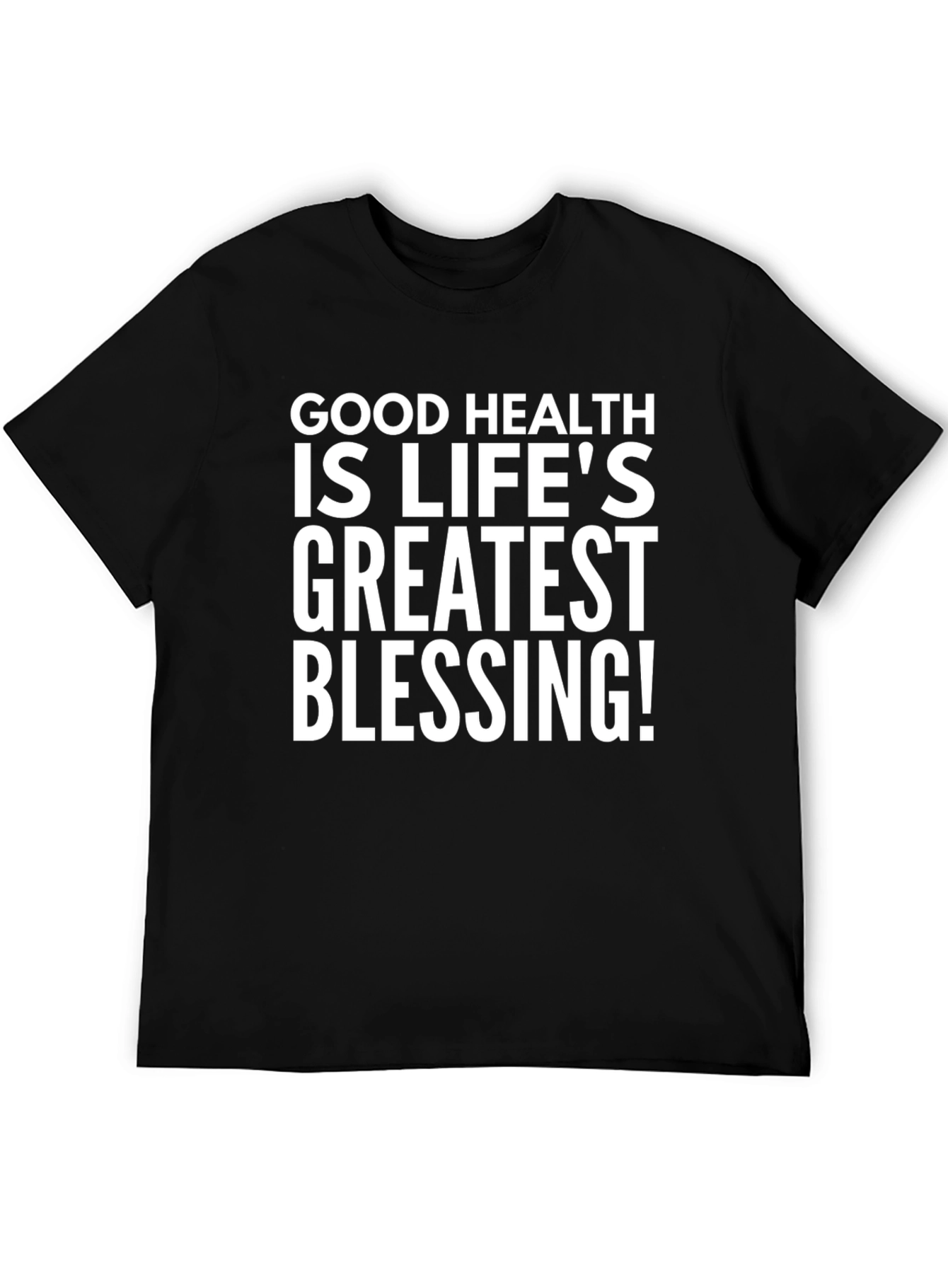Black Good Health Greatest Blessing Graphic Tee view 5