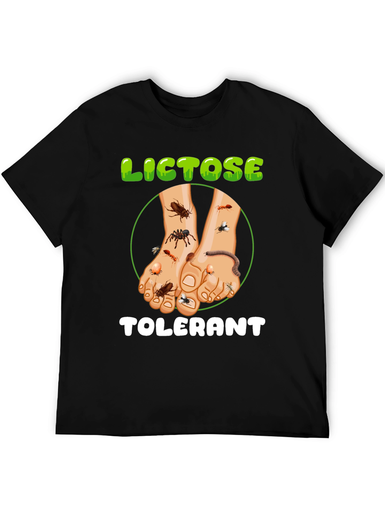 Black Lictose Tolerant Graphic T-Shirt view 5