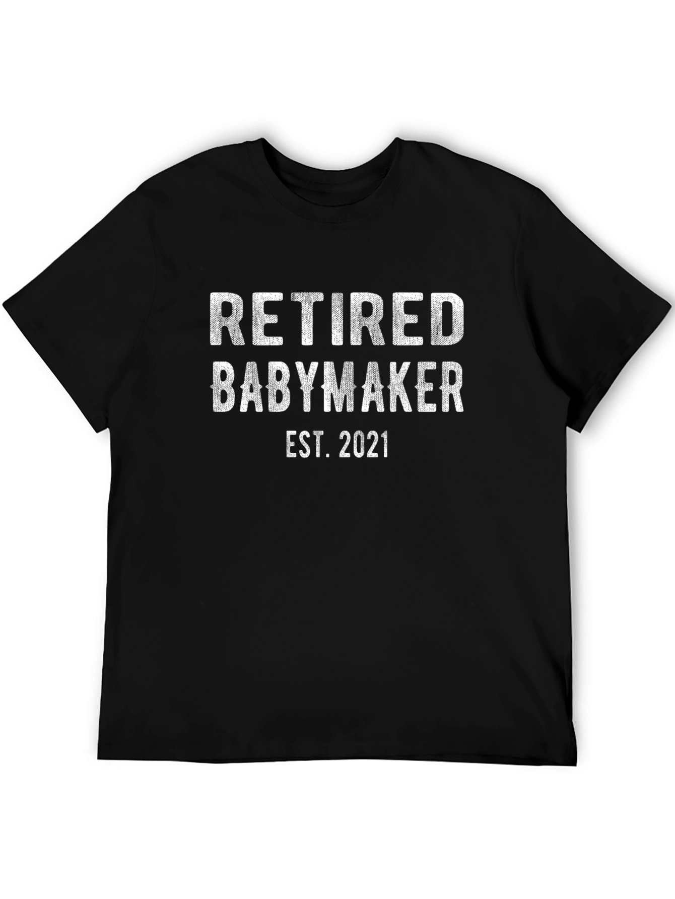 Black Retired Babymaker Est. 2021 Graphic Tee view 5