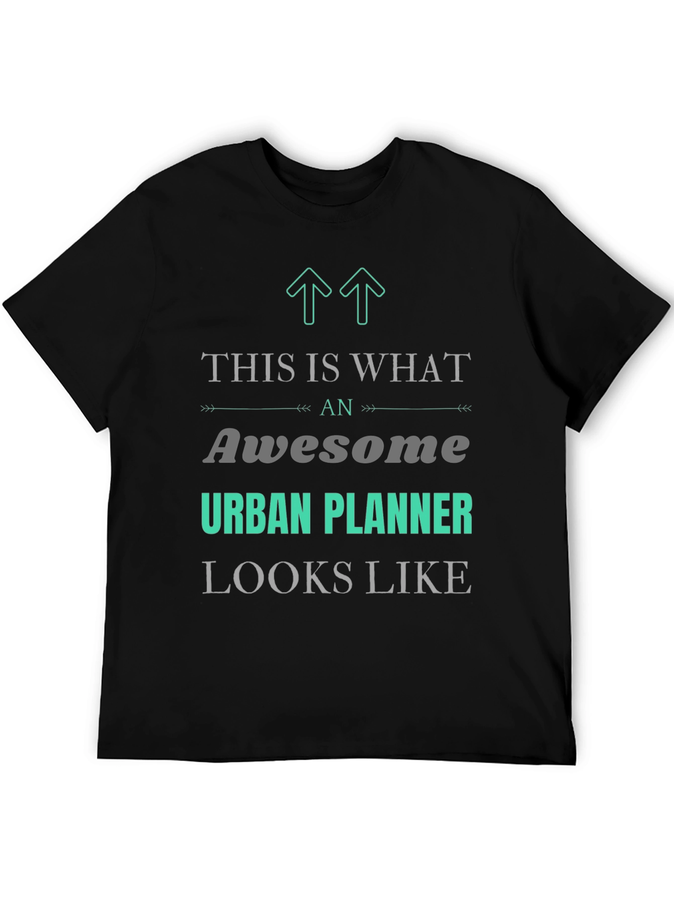 Black Awesome Urban Planner T-Shirt: Stylish Career Pride Apparel view 5