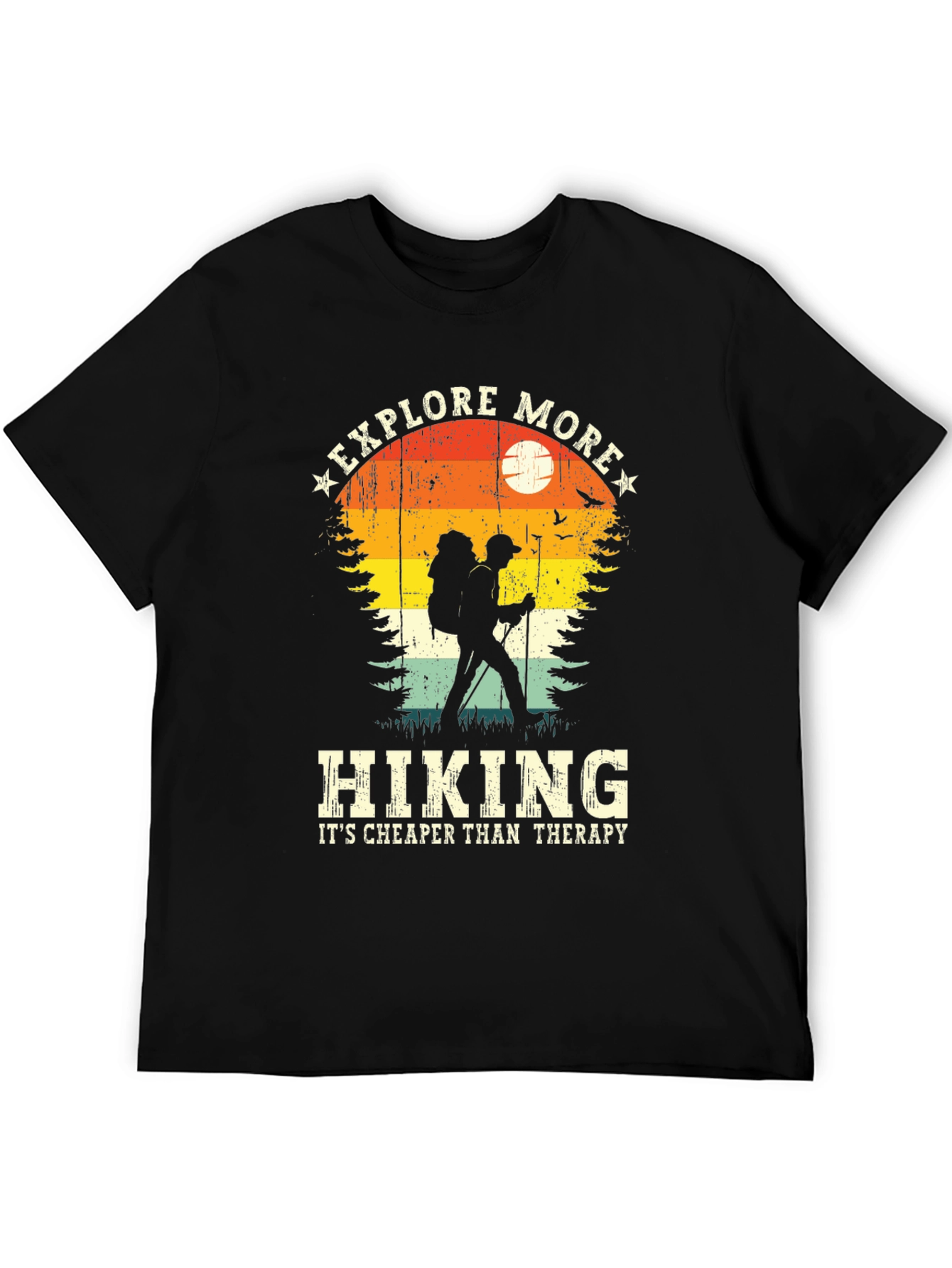 Black Explore More Hiking T-Shirt view 5