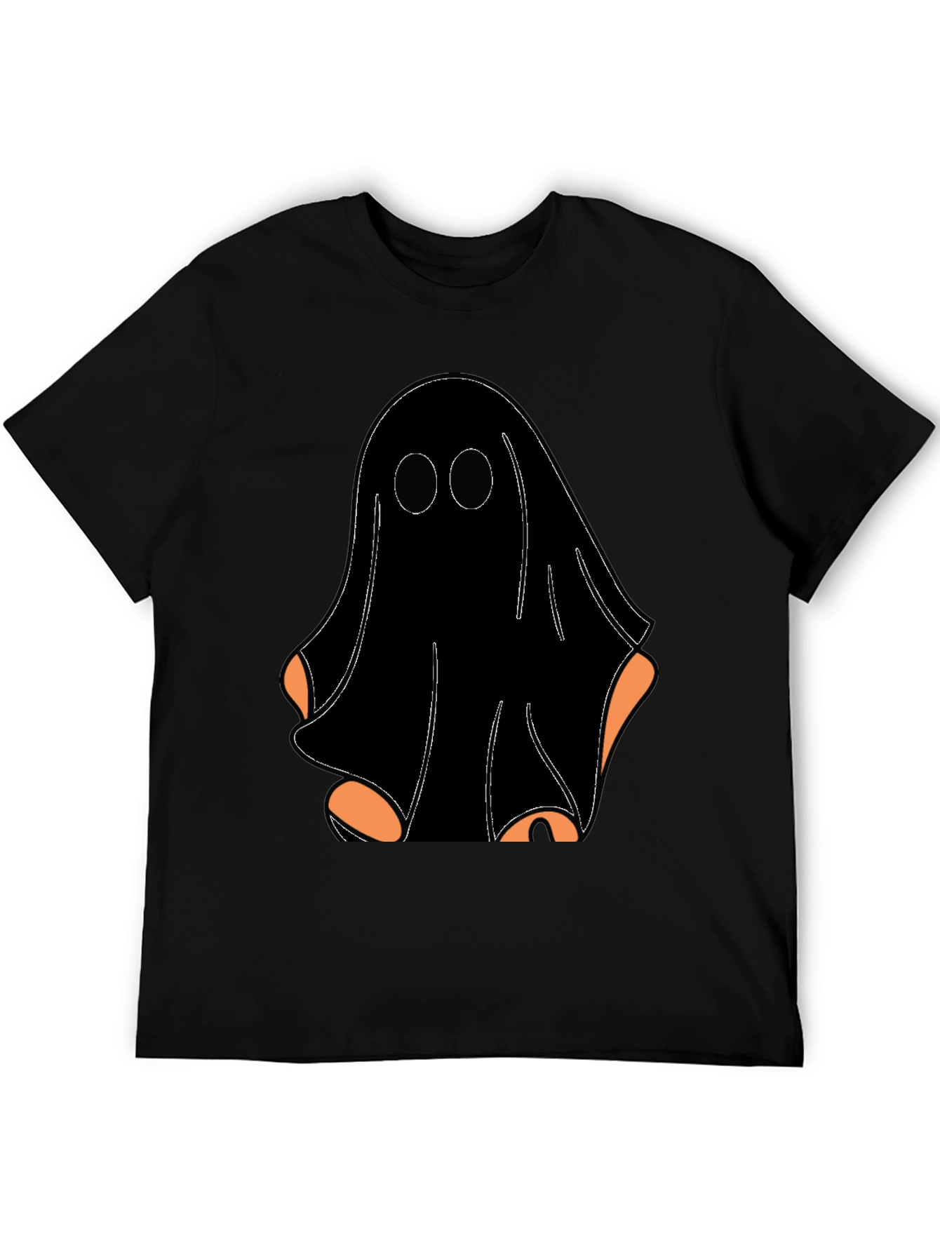 Black Spooky Ghost Graphic Tee view 5