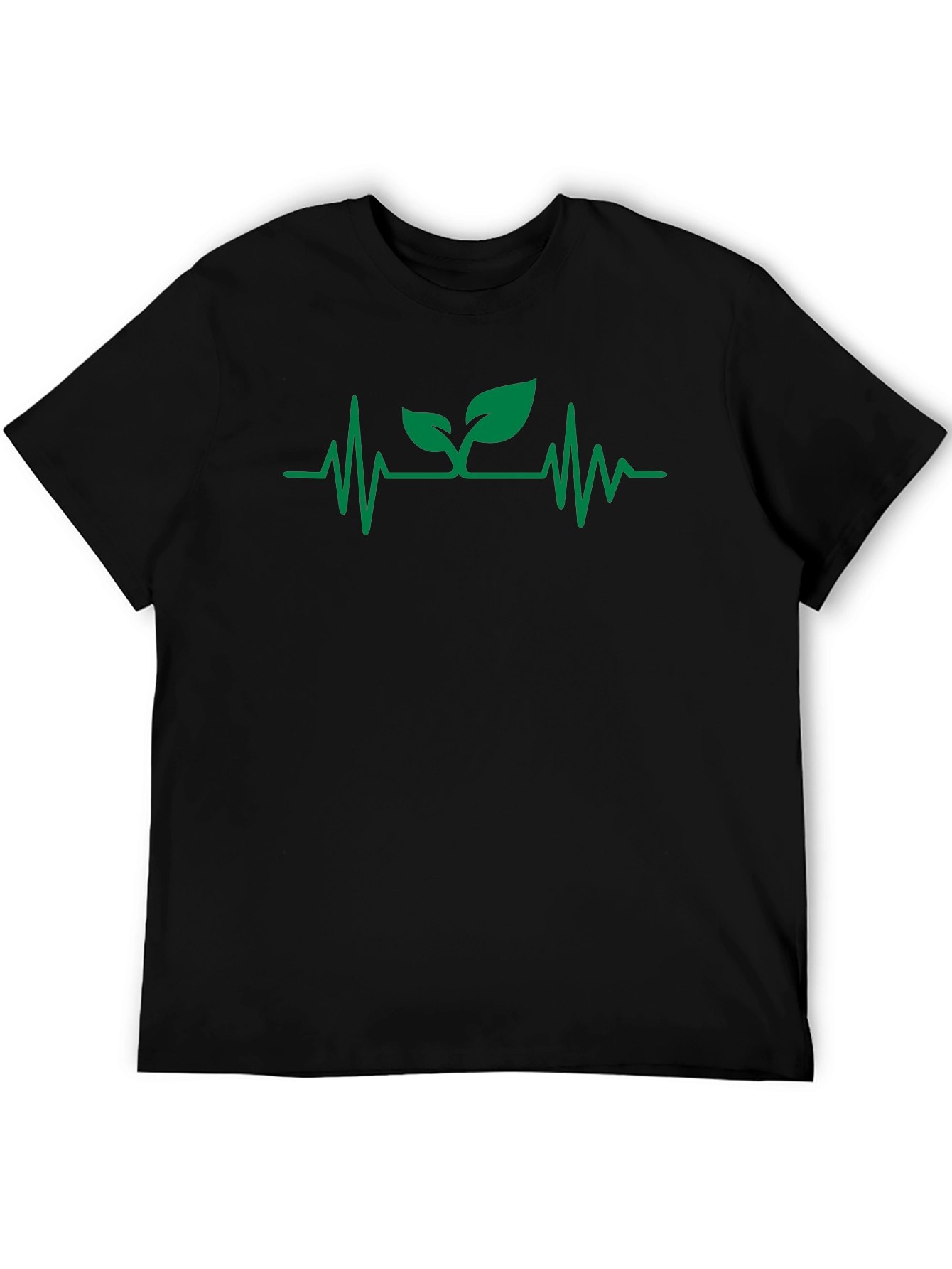 Black Nature's Pulse Black T-Shirt view 5